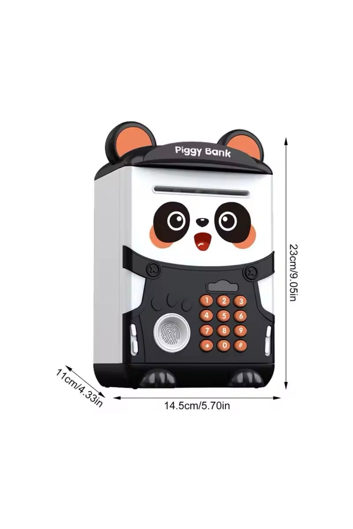 CAVAŞ sun hat-Large Size Panda Designed Encrypted Atm Safe Piggy Bank 6