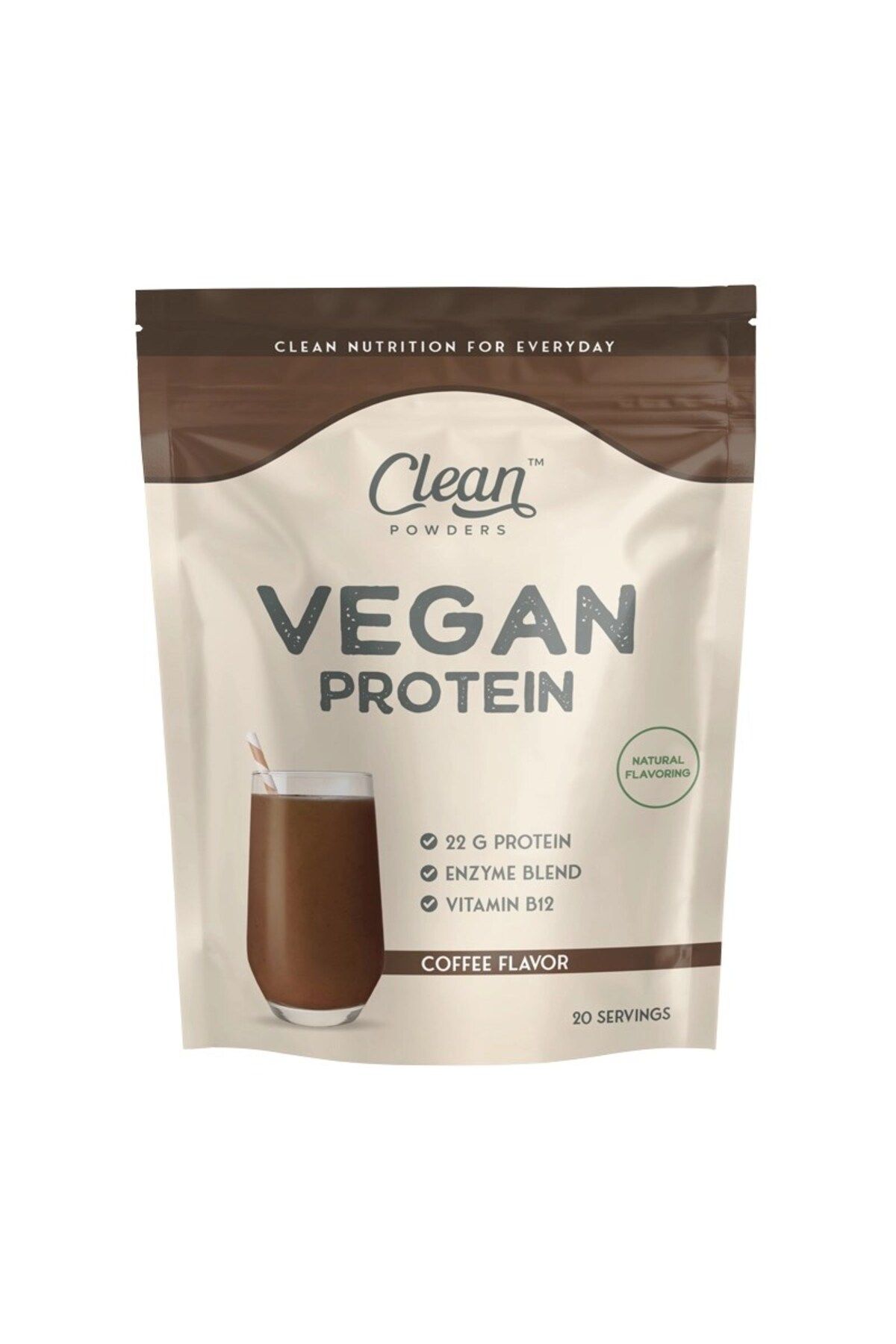 Clean Powders Vegan Protein 600 gr Kahve