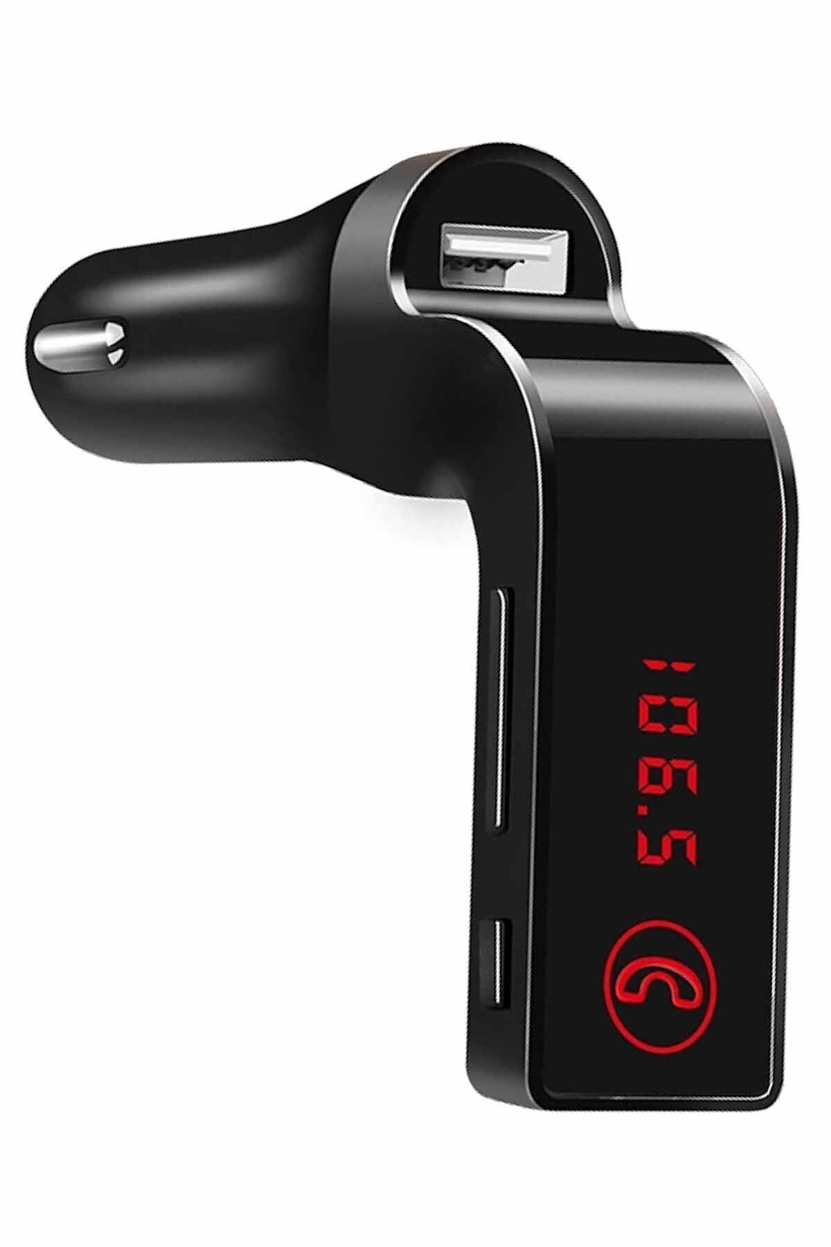 woodhub Oto Mp3 Çalar Fm Transmitter Carg7 Araba Çakmaklık Şarj Cihazı Araç Bluetooth Müzik Kiti Uyumlu