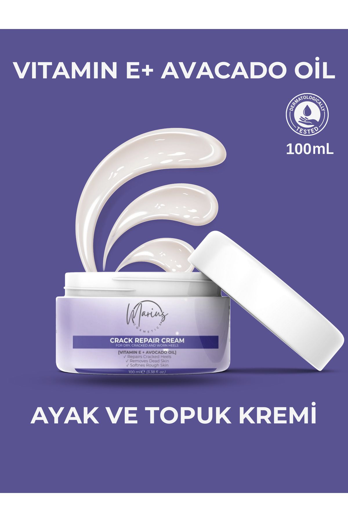 Marius Cosmetics Crack Repair Cream - Ayak Ve Topuk Çatlak Kremi