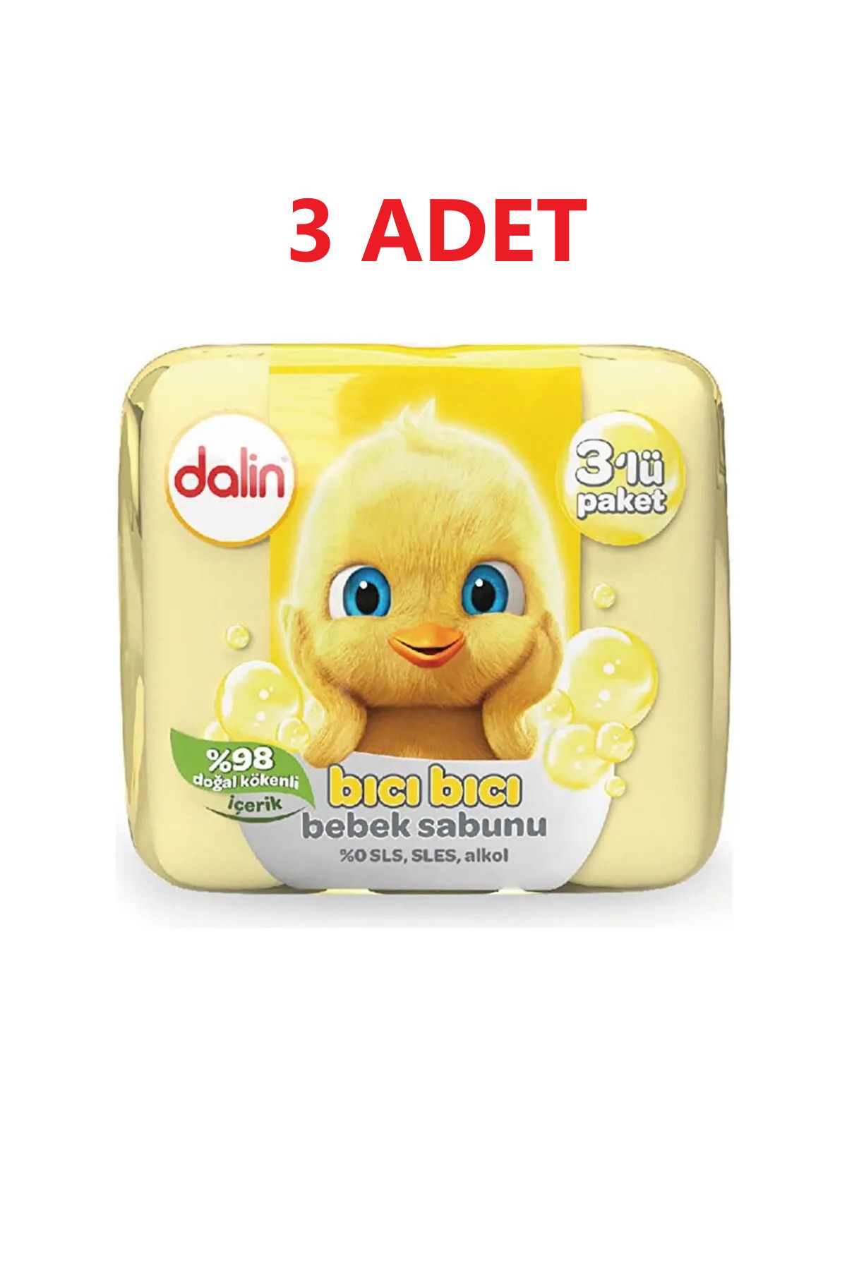 Dalin Bebek Sabunu 75 gr (3LÜ AVANTAJ PAKETİ) 3 Paket bebek sabunu