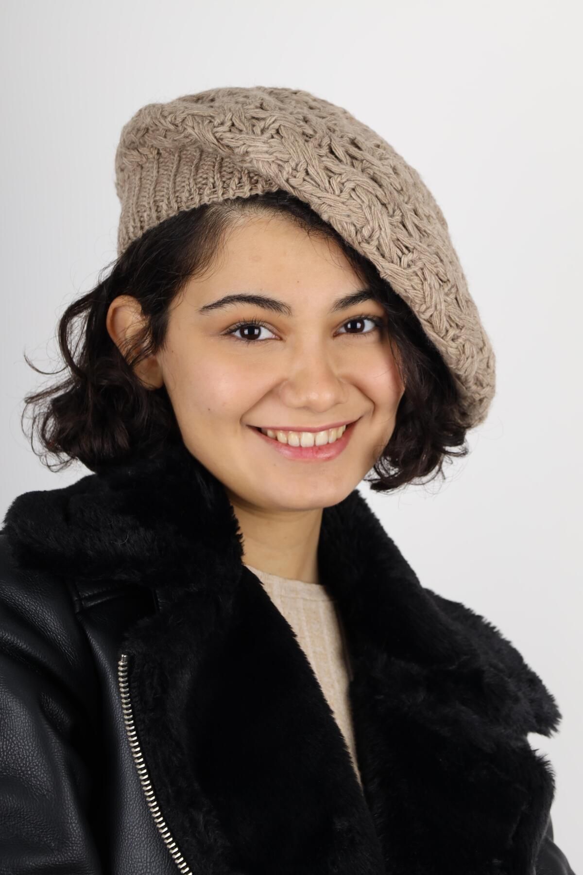 MinaCarin-Winter Double Layer Painter Mink Knitted Wool 2