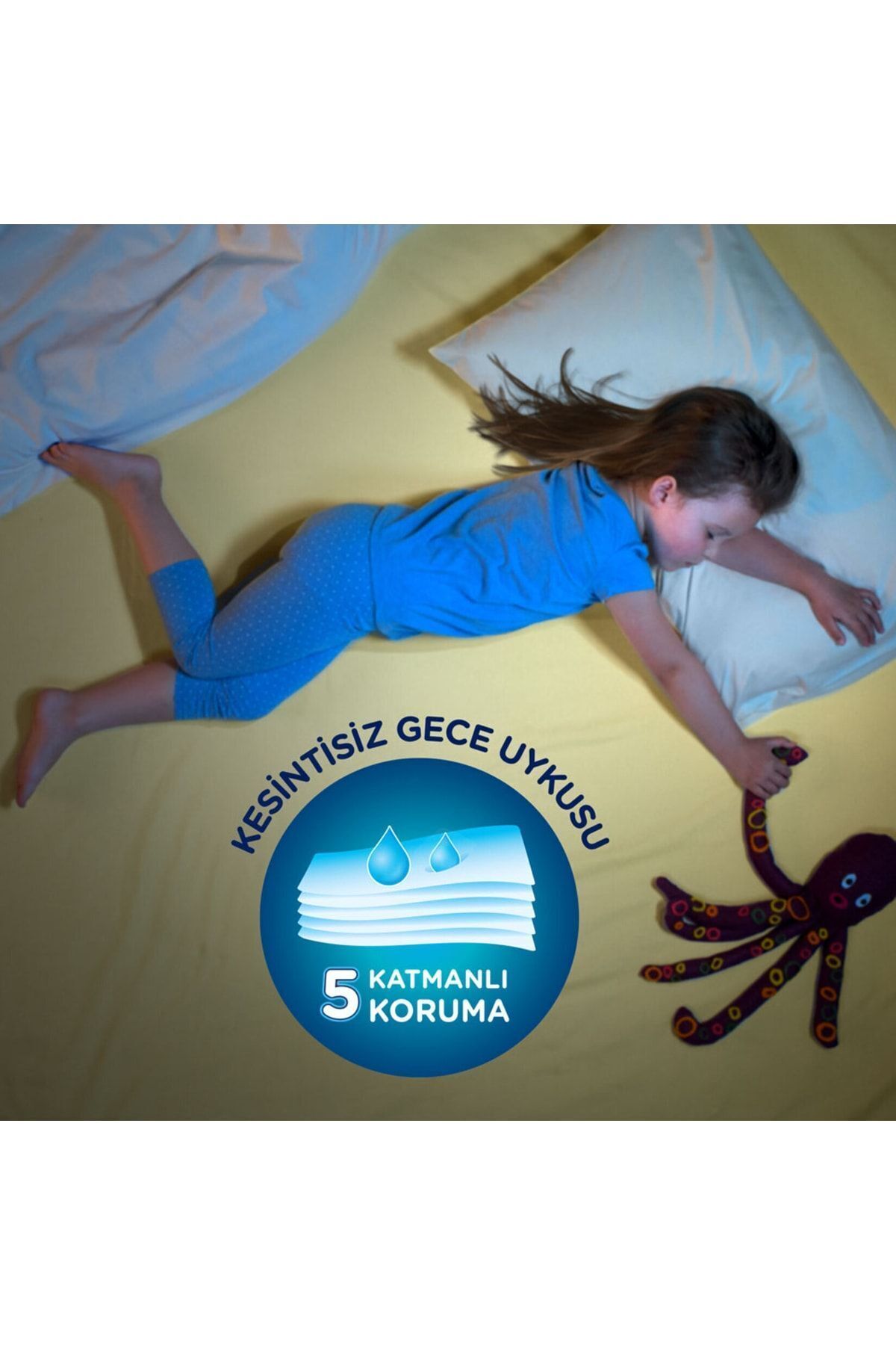 DryNites Kız Emici Gece Külodu 8-13 Yaş 9'lu X 3 Paket 27 Adet fotoğrafı 6 (önizleme)
