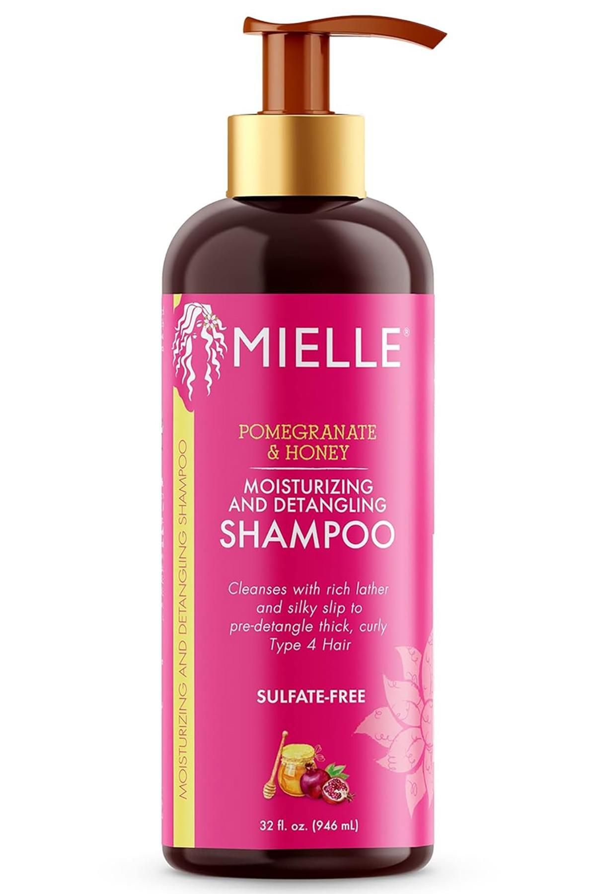 شامپو مردانه و زنانه مرطوب کننده انار عسل در حال گردش 946ML MIELLE