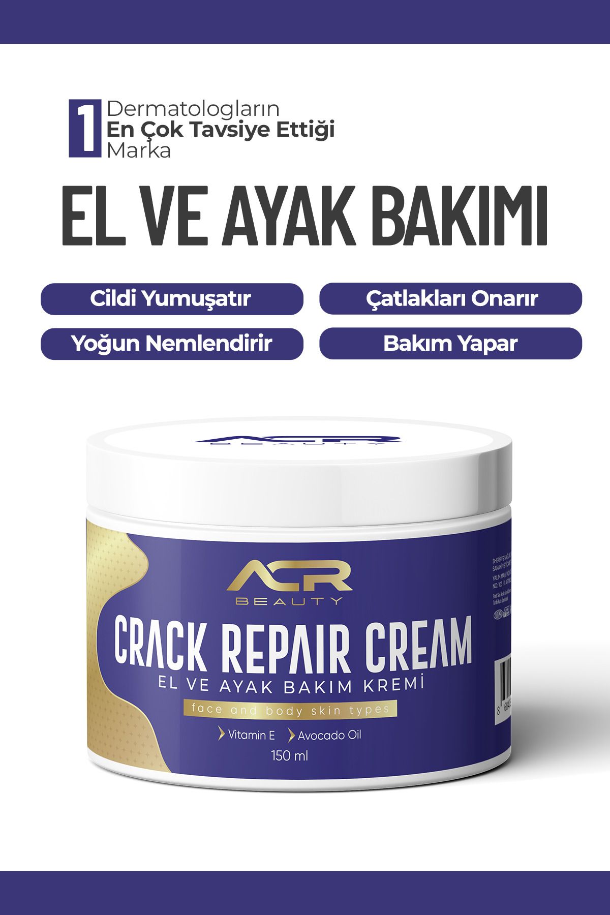 ACR BEAUTY El Ve Ayak Mucizevi Bakım Kremi 150 ml