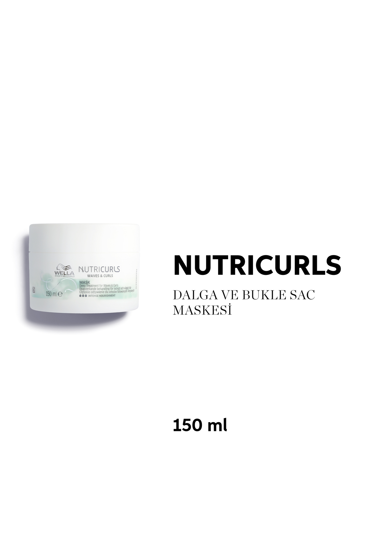 Wella Professionals Nutricurls Dalgalı ve Bukleli Saçlar İçin Saç Maskesi 150 ML — 4064666041049