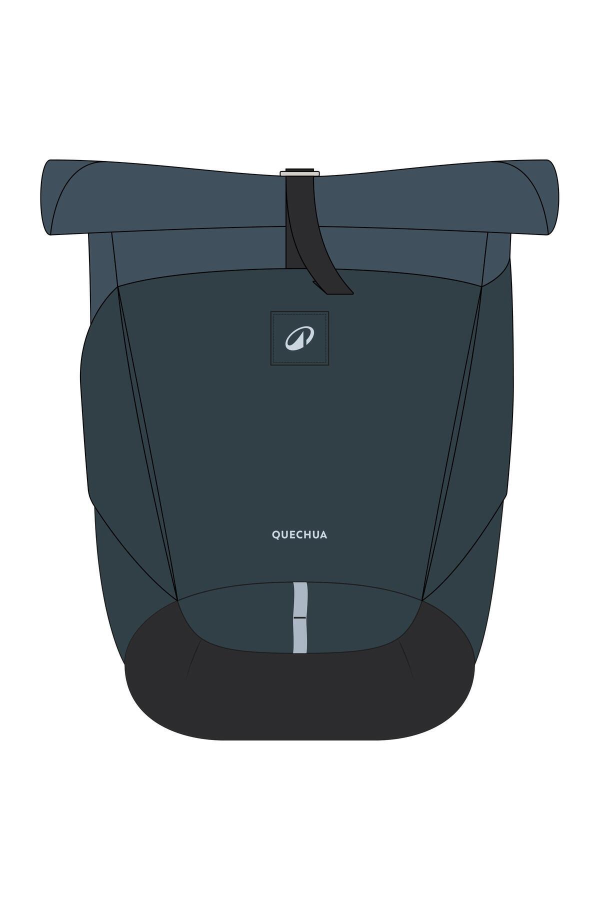 دکتلون کوله پشتی فضای باز - 16 L + 4 - آبی - NH500 Rolltop