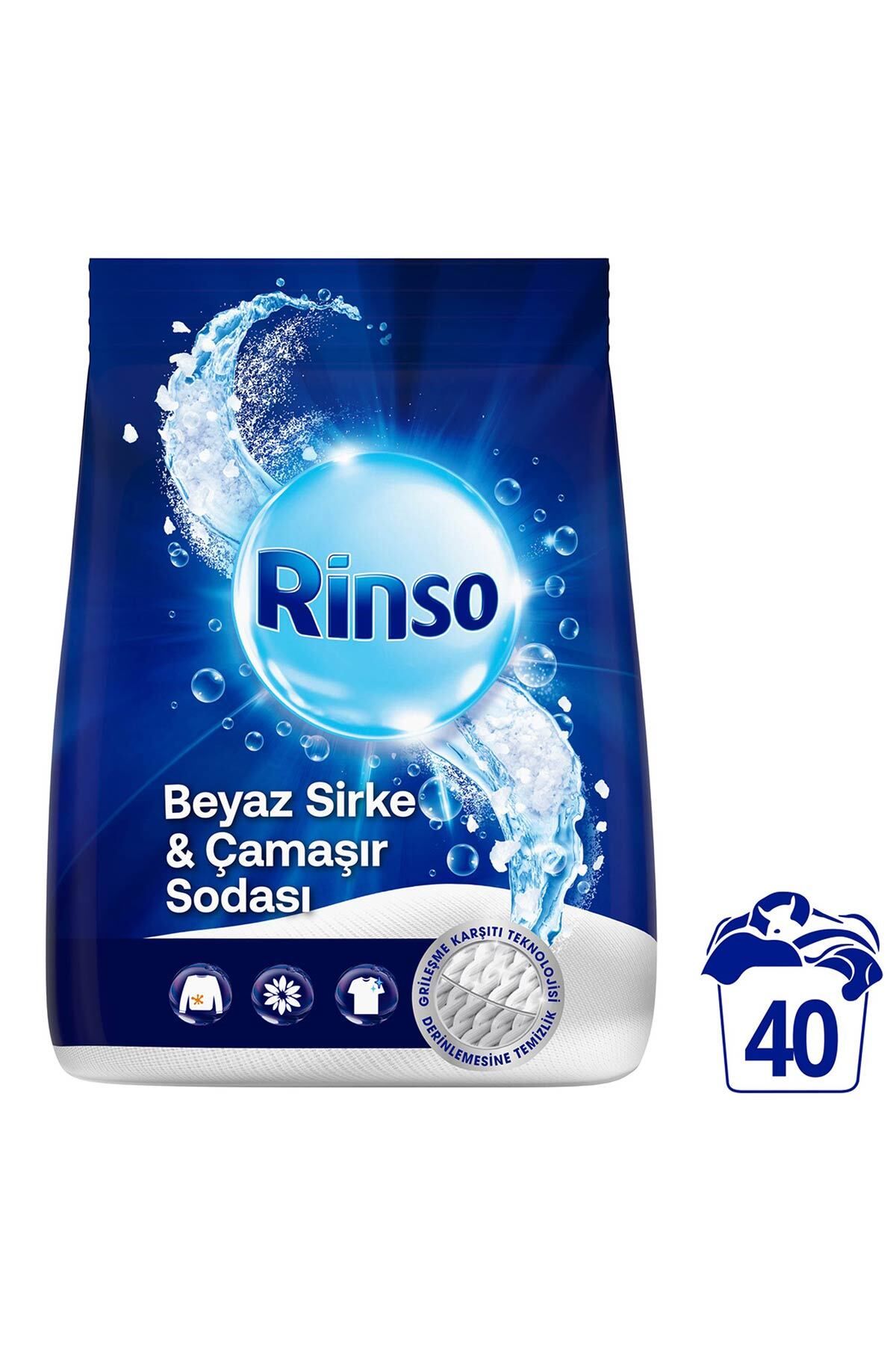 Rinso Beyaz Sirke ve Çamaşır Sodası Beyazlar için 6 KG x1