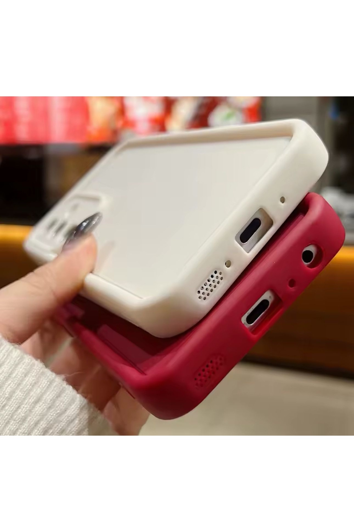 m.tk moveteck-Samsung Galaxy A16 Case Soft Colorful Launch Silicone Camera Protected Edges Protruding 3D Coffe 3