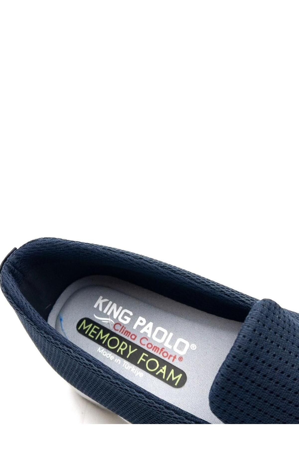 KİNG PAOLO-King Paolo H5182 Pantofi de damă din spumă cu memorie Confort fără șireturi din material textil 5