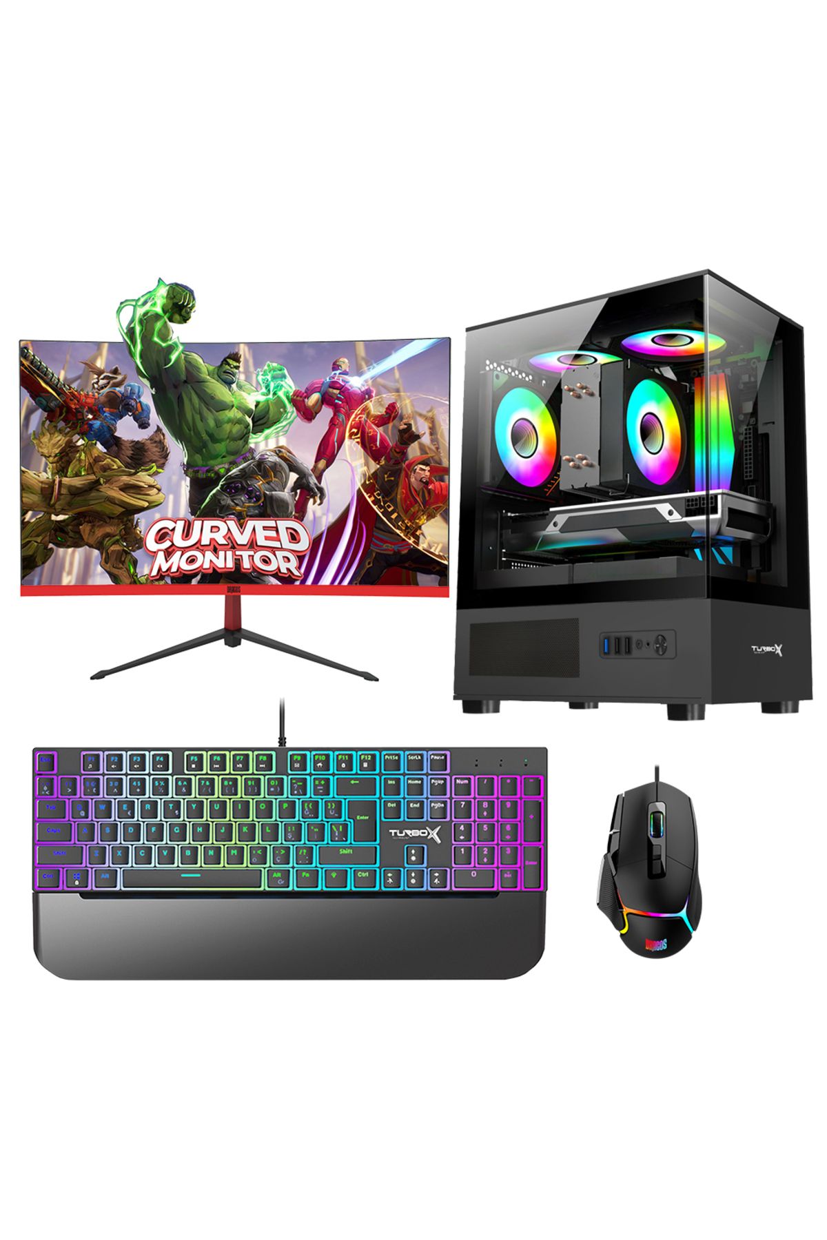 Tx5979 i5 11400F 32GB 1TB NVMe 12GB RTX3060 27 inç 165Hz Curved Oyuncu Masaüstü Bilgisayarı