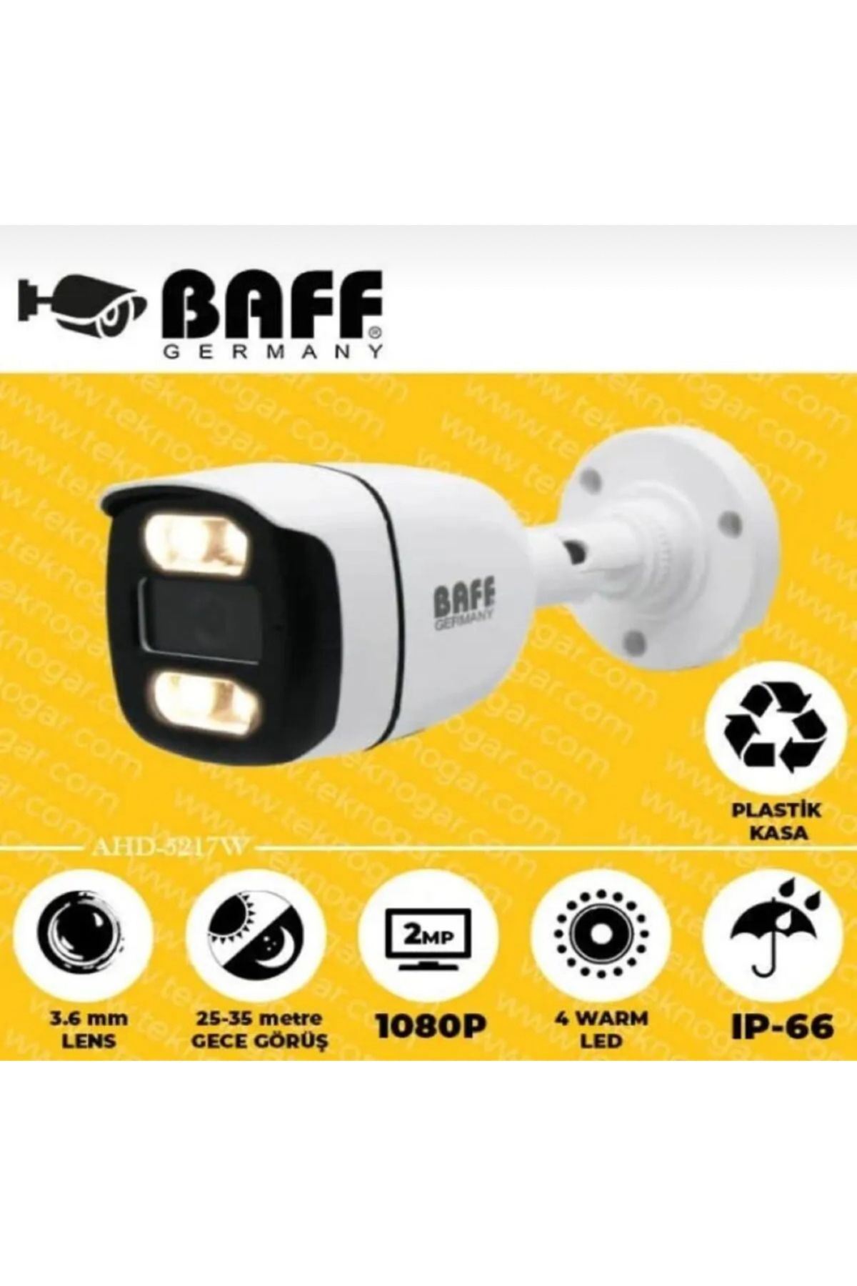 Baff 5217w 2mp Gece Renkli Bullet Kamera