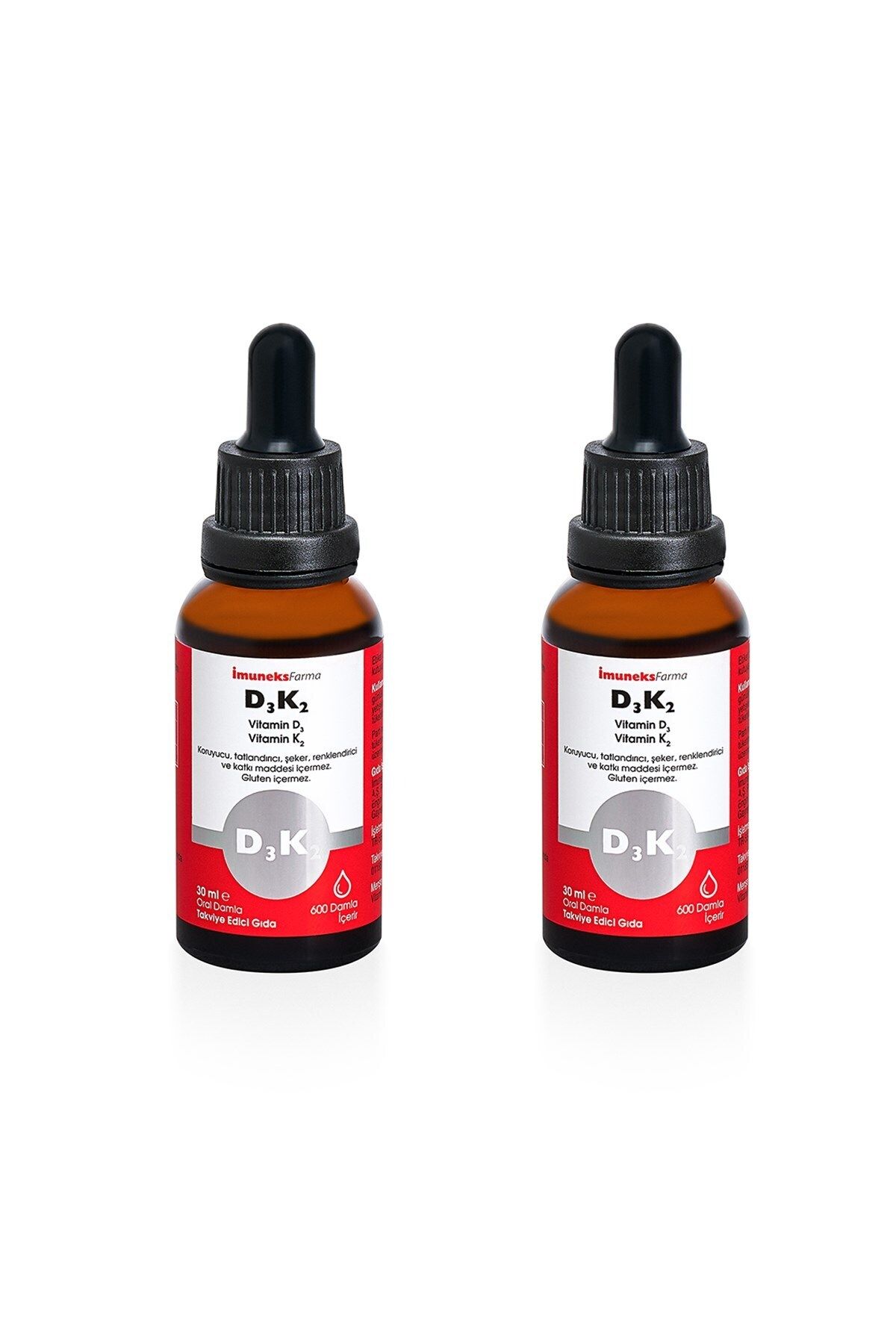 Imuneks-Imunex Farma D3K2 - Food Supplement with Vitamin D3 and K2 Drops 30ml X 2 Pieces 3