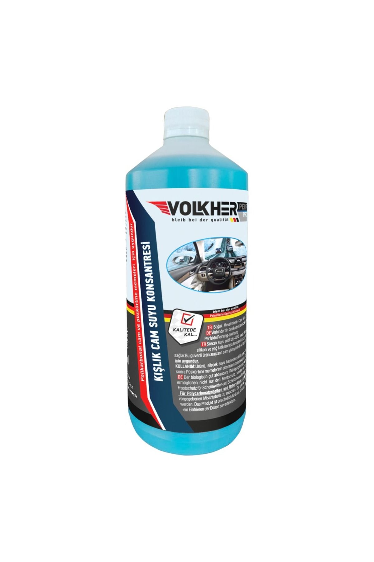 Volkher Kislik Cam Suyu Konsantresi̇ 1 lt 120°c   %88 Alchol