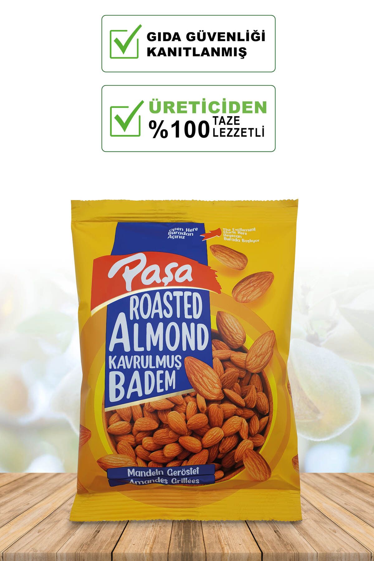 Paşa Kuruyemiş Kavrulmuş Badem 150 gr (1. KALİTE)