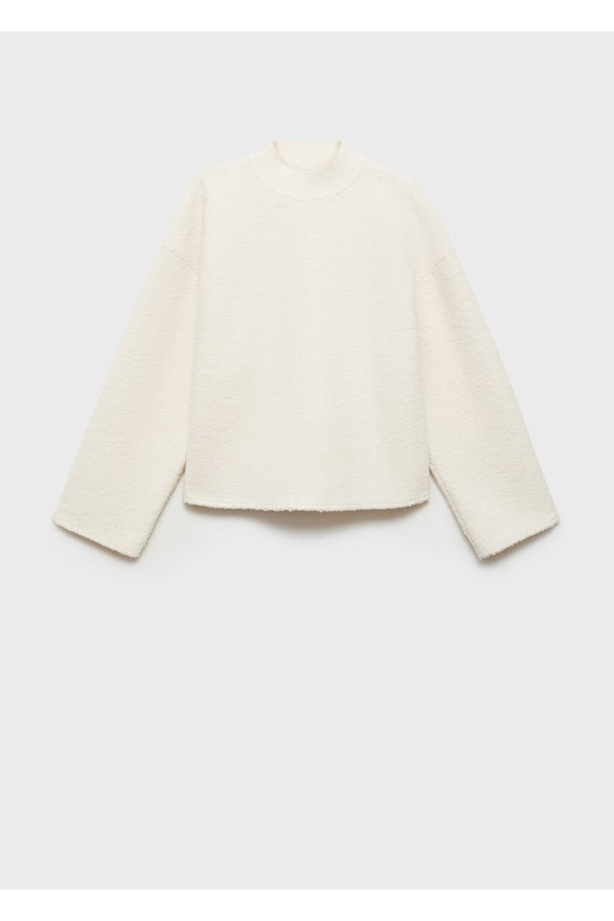 MANGO Woman Perkins yakalı buklet sweatshirt görsel 3