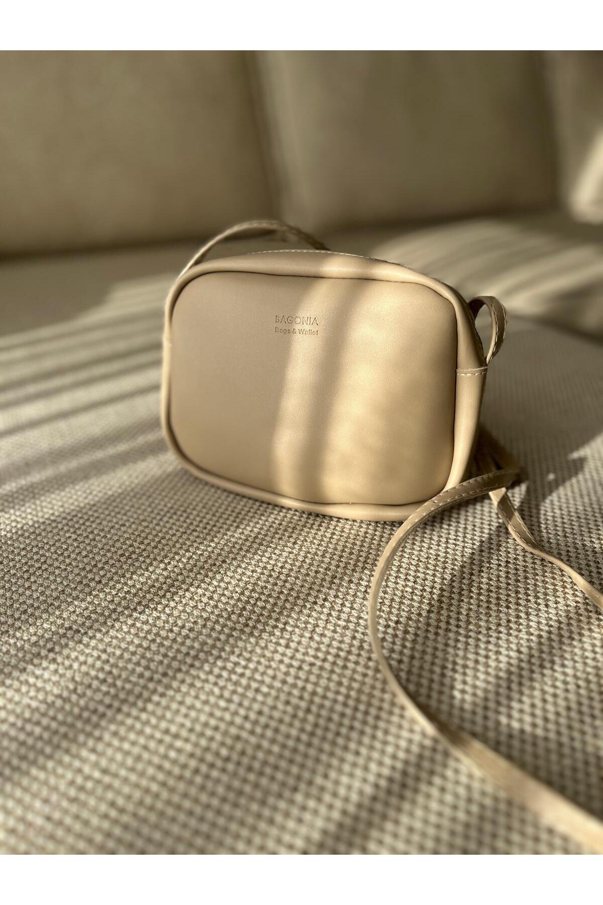 Women's Mini Crossbody Zippered Hand Sleeve and Shoulder Bag with Adjustable Strap