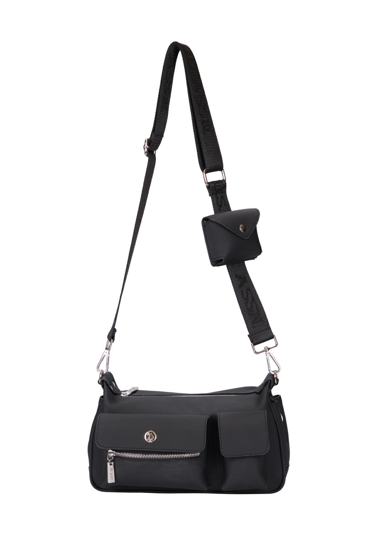 کیف شانه زنانه مشکی Us24711 U.S. Polo Assn.