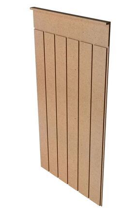 wood life Dekoratif Duvar Paneli ( 54 X 105 Cm ) Boyanabilir Ahşap Ham Mdf Du...