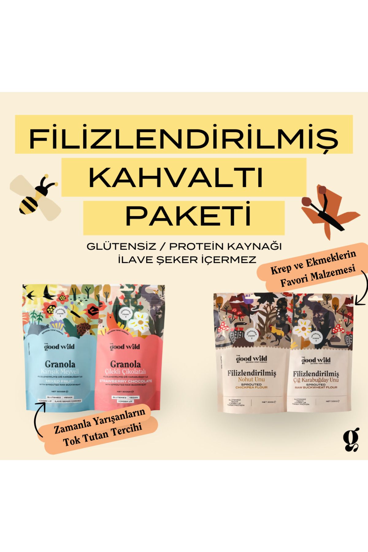 THE GOOD WİLD Filizlendirilmiş Kahvaltı Paketi