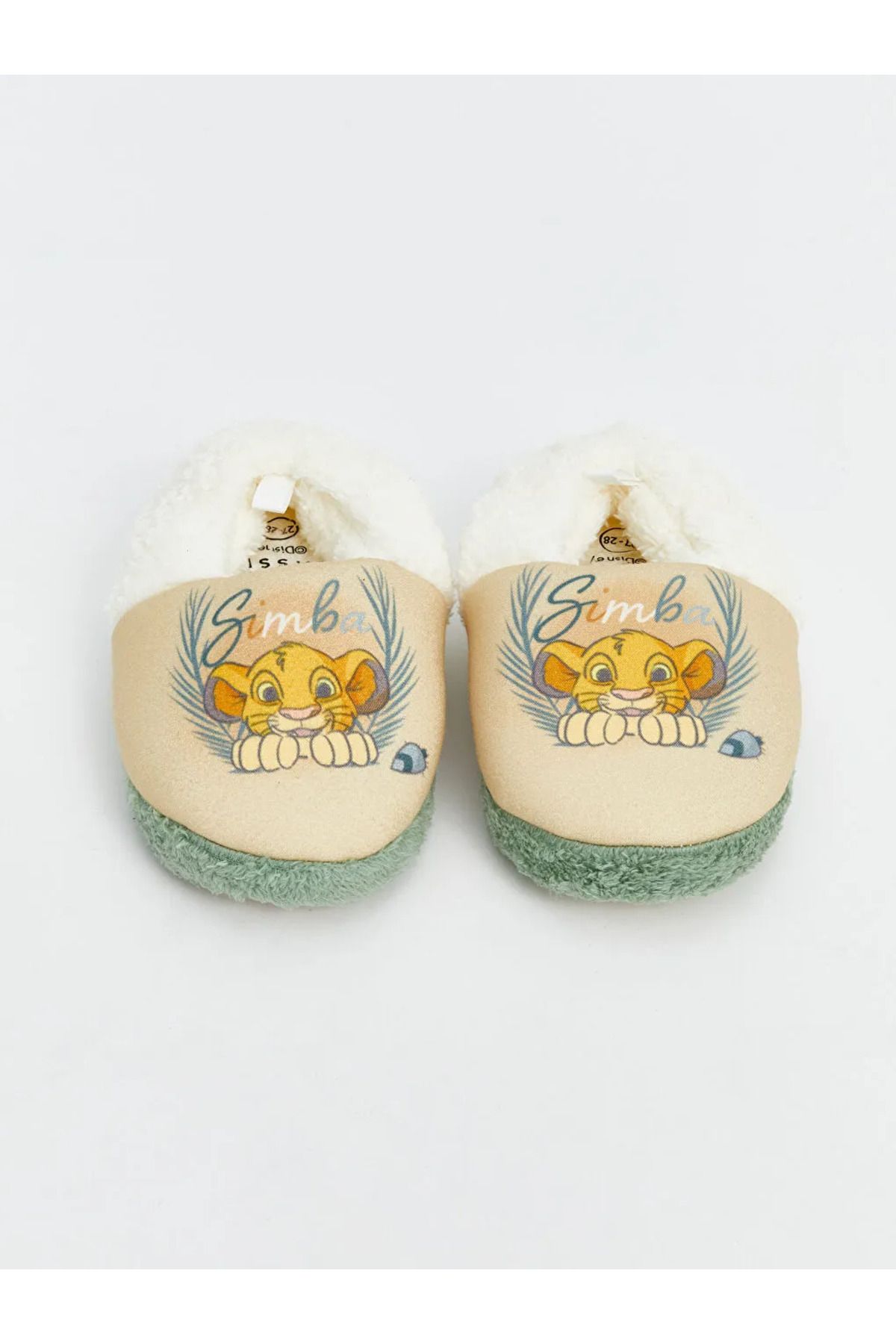 LC Waikiki-Beige Printed Plush Baby Boy Slippers 3