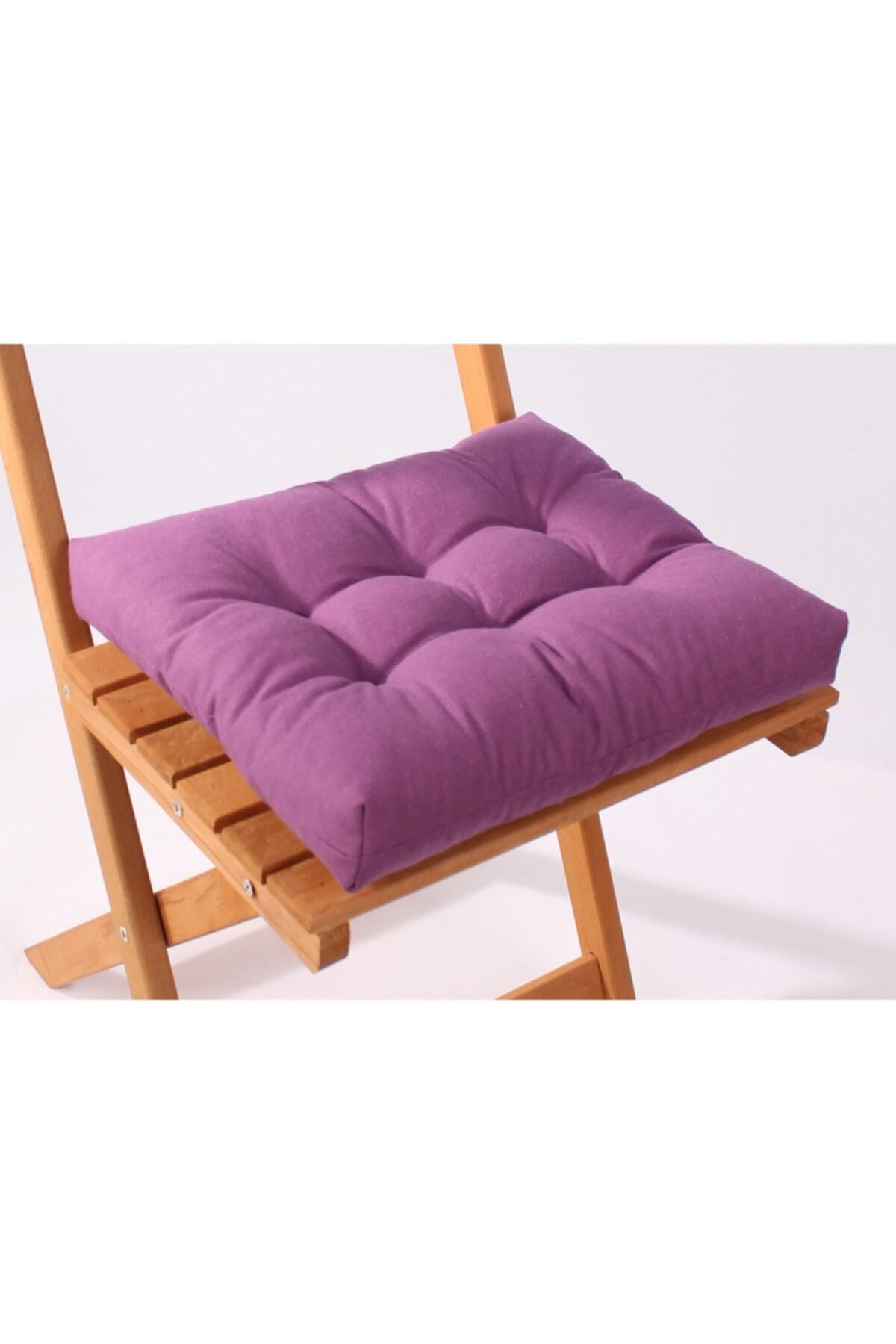ALTINPAMUK-Scaun de grădină de bucătărie Bistro violet - Pernă cu spătar 3