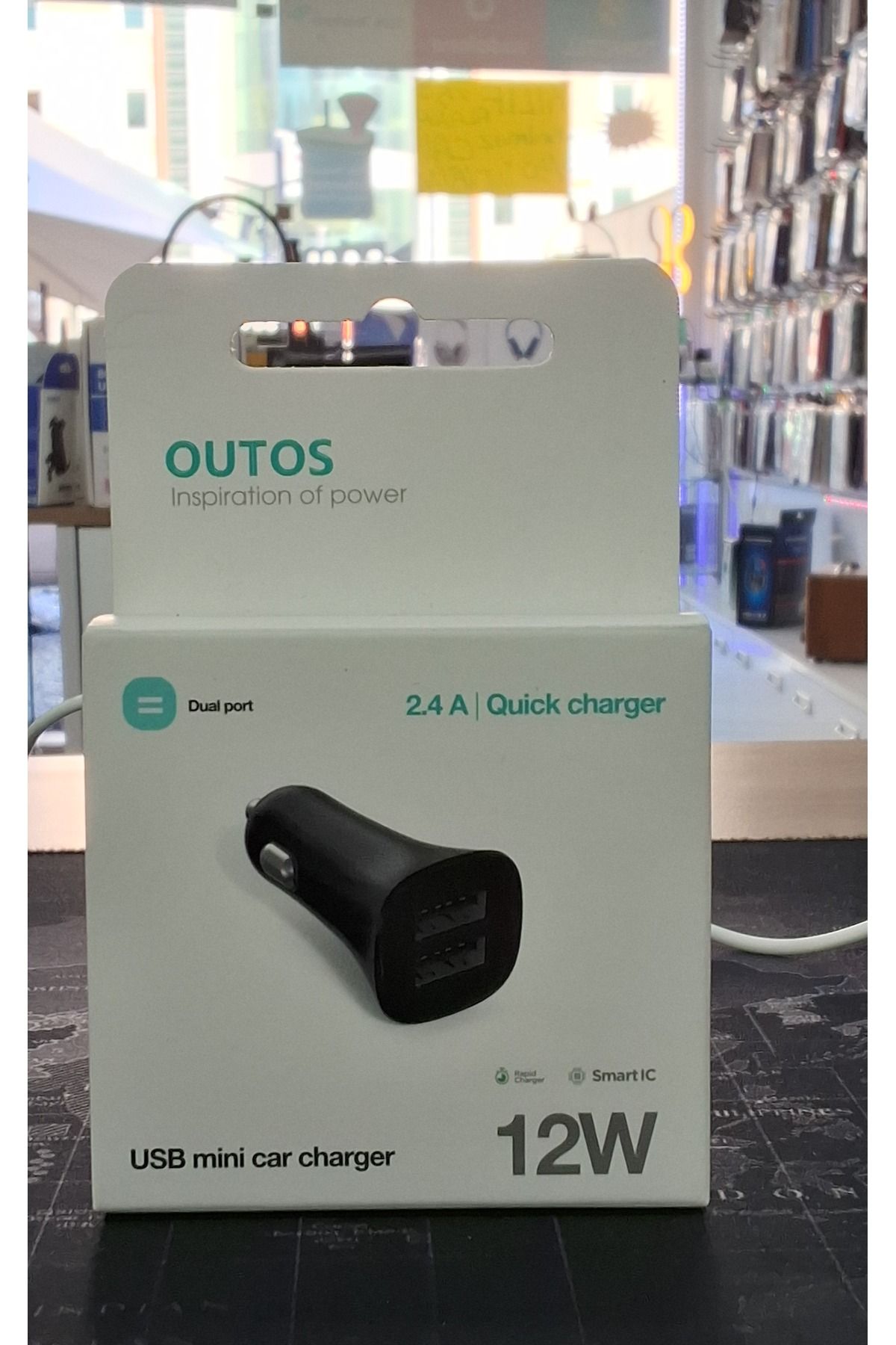 OUTOS Usb Mini Car Charger Araç Şarj