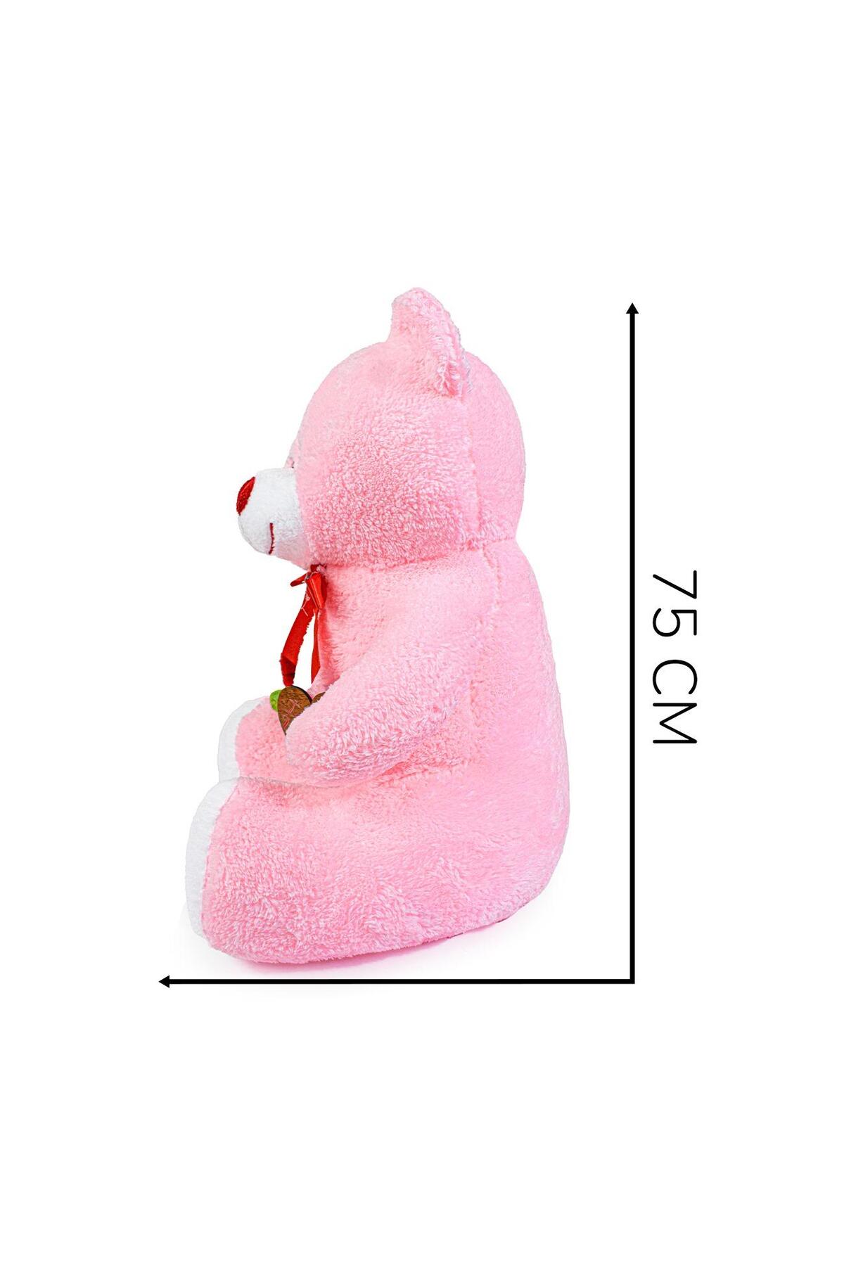 Pandamkee 75 Cm Elinde Gül Tutan Sevimli Ayıcık (iyiki Varsın) fotoğrafı 4 (önizleme)