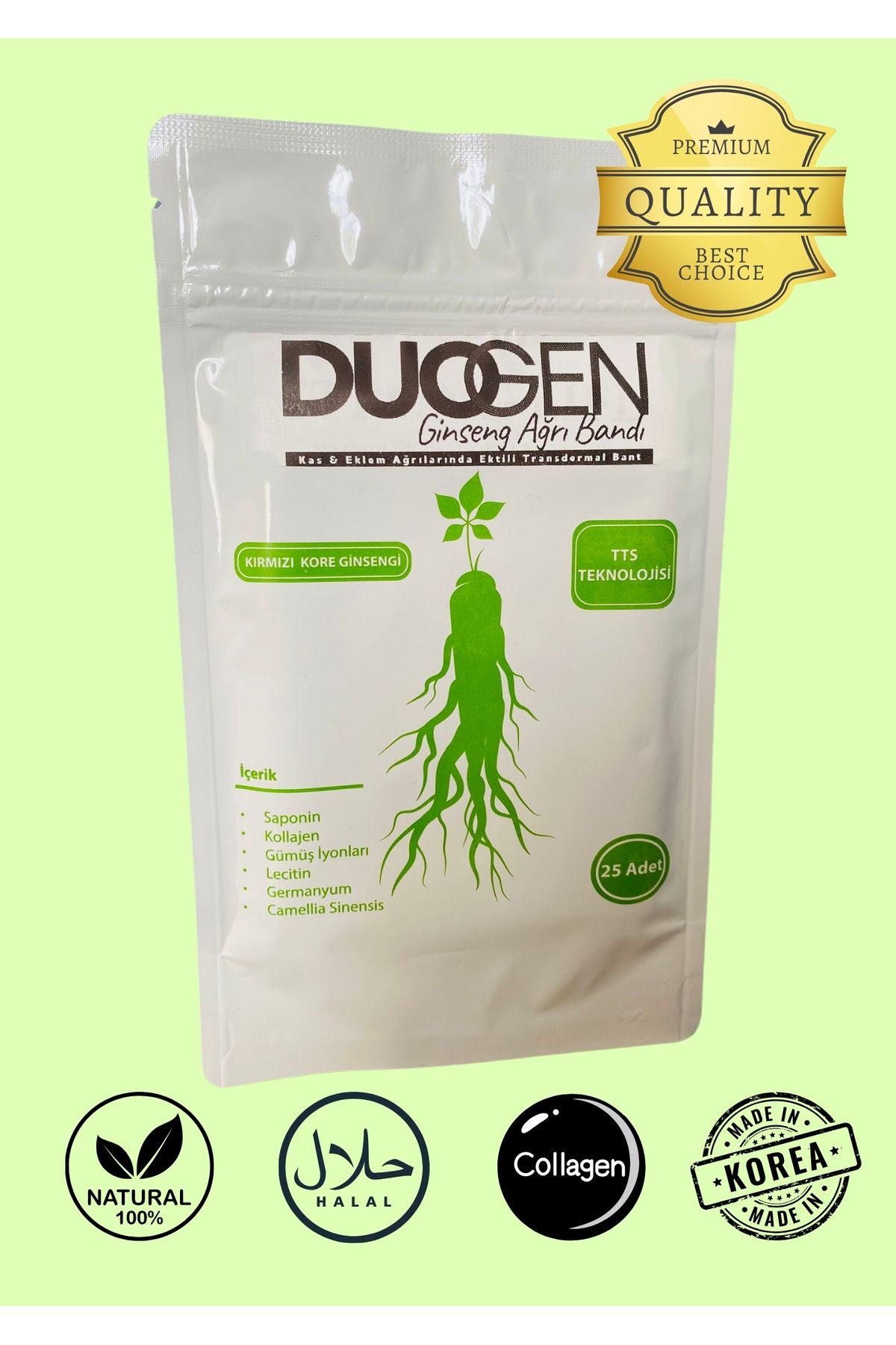 Ginseng Duogen Bant (Transdermal bant) 1 paket 25 adet