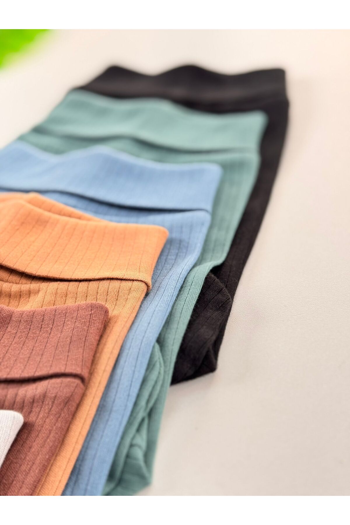 EFU BABY 6'lı %100 Pamuklu Raporlu Unisex Basic Patikli Bebek Pantolon fotoğrafı 6 (önizleme)