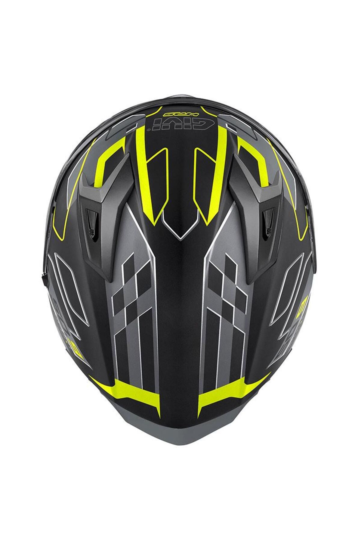 Givi-50.9 Assault Matte Black-Gray-Neon Yellow Helmet 7