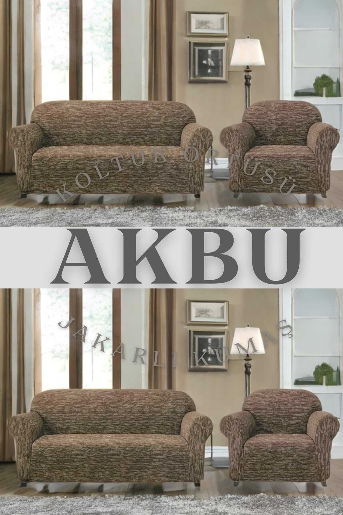 روکش مبل چند رنگ روپوش الگوی پوسته چوبی انعطاف پذیر دامن 3+3+1+1  AKBU