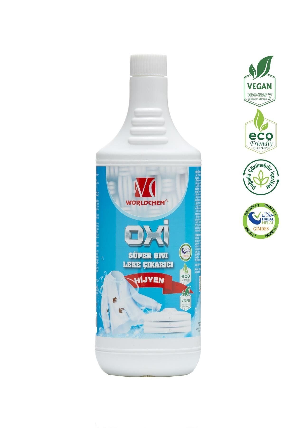 Worldchem OXİ Bitkisel Leke Çıkarıcı Vegan Gimdes Helal Sertifikalı 1 L