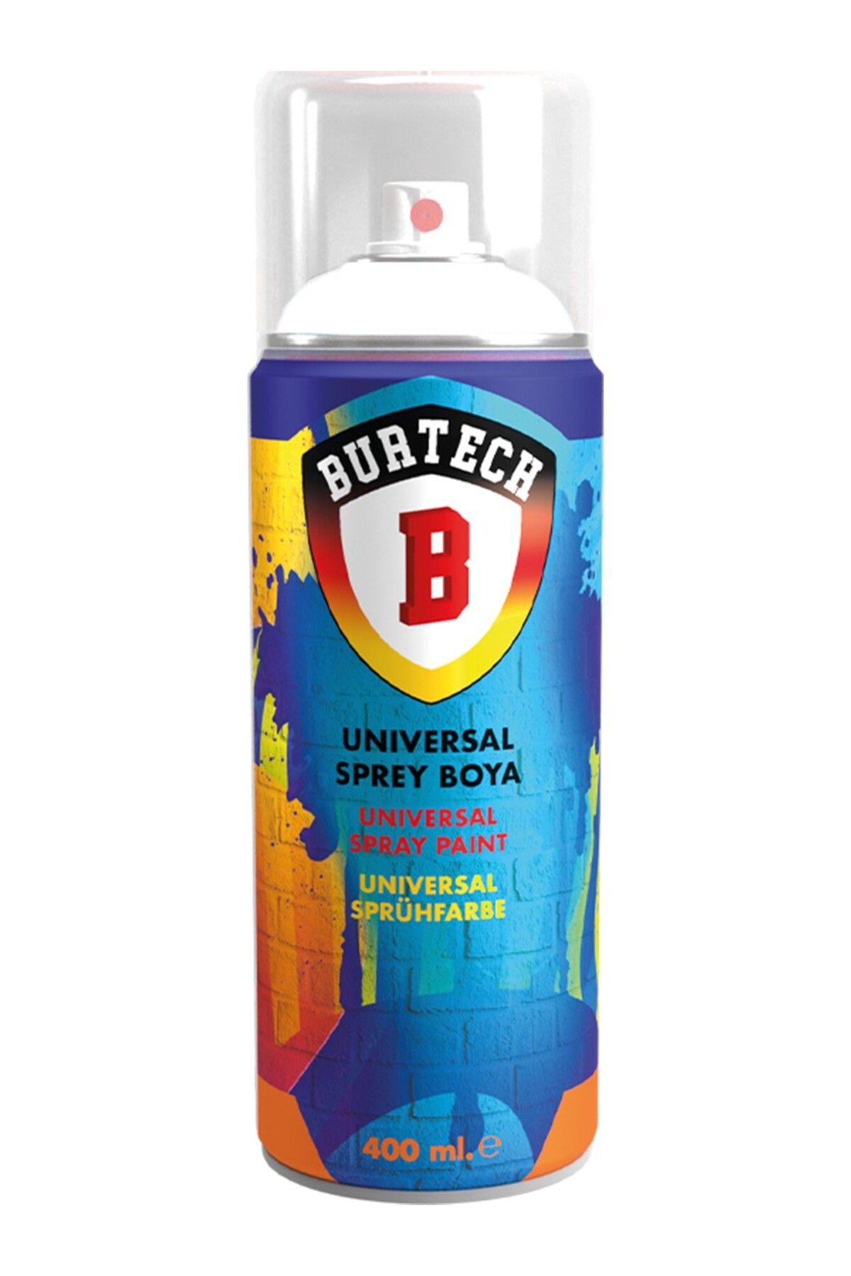 burtech 400 ml Üniversal Akrilik RAL-9010 Parlak Fıstık Yeşili Sprey