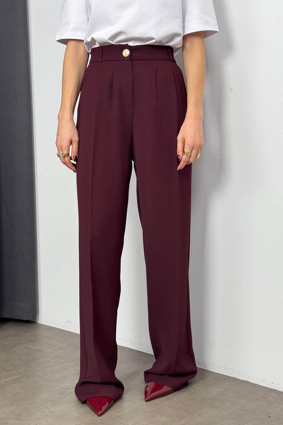 Sue Store-Plum Oversize Jacket Pants Premium Suit 5