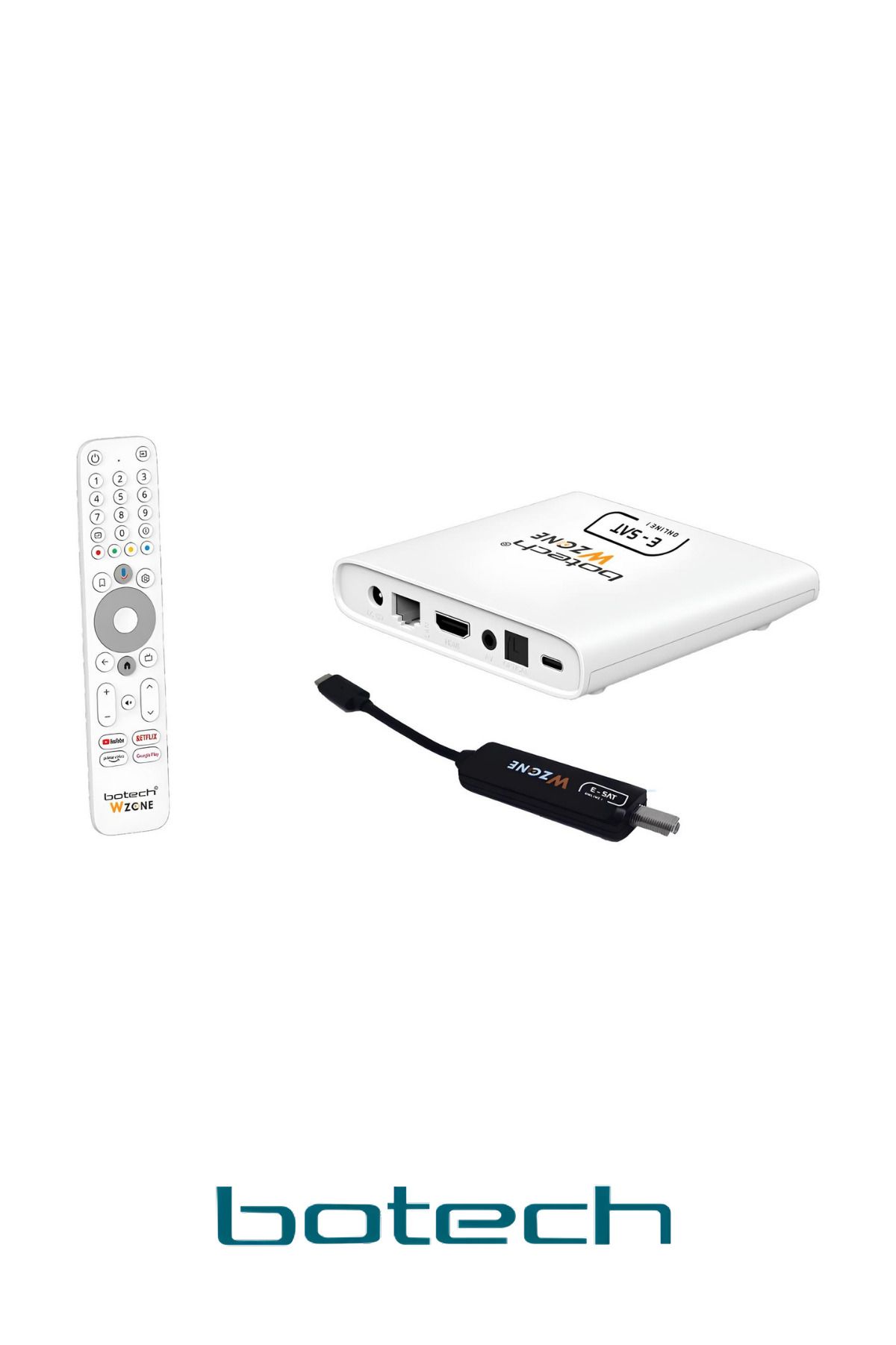 Botech-Wzone 4k Android TV Box And Tuner Satellite Receiver 3