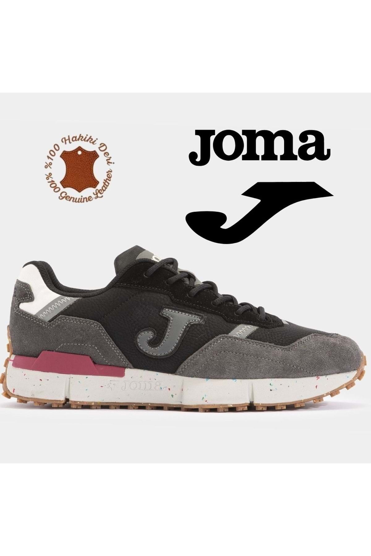 Kids Club Shoes Joma C-1992 Hakiki Deri Sneaker Unisex Spor Ayakkabı SİYAH