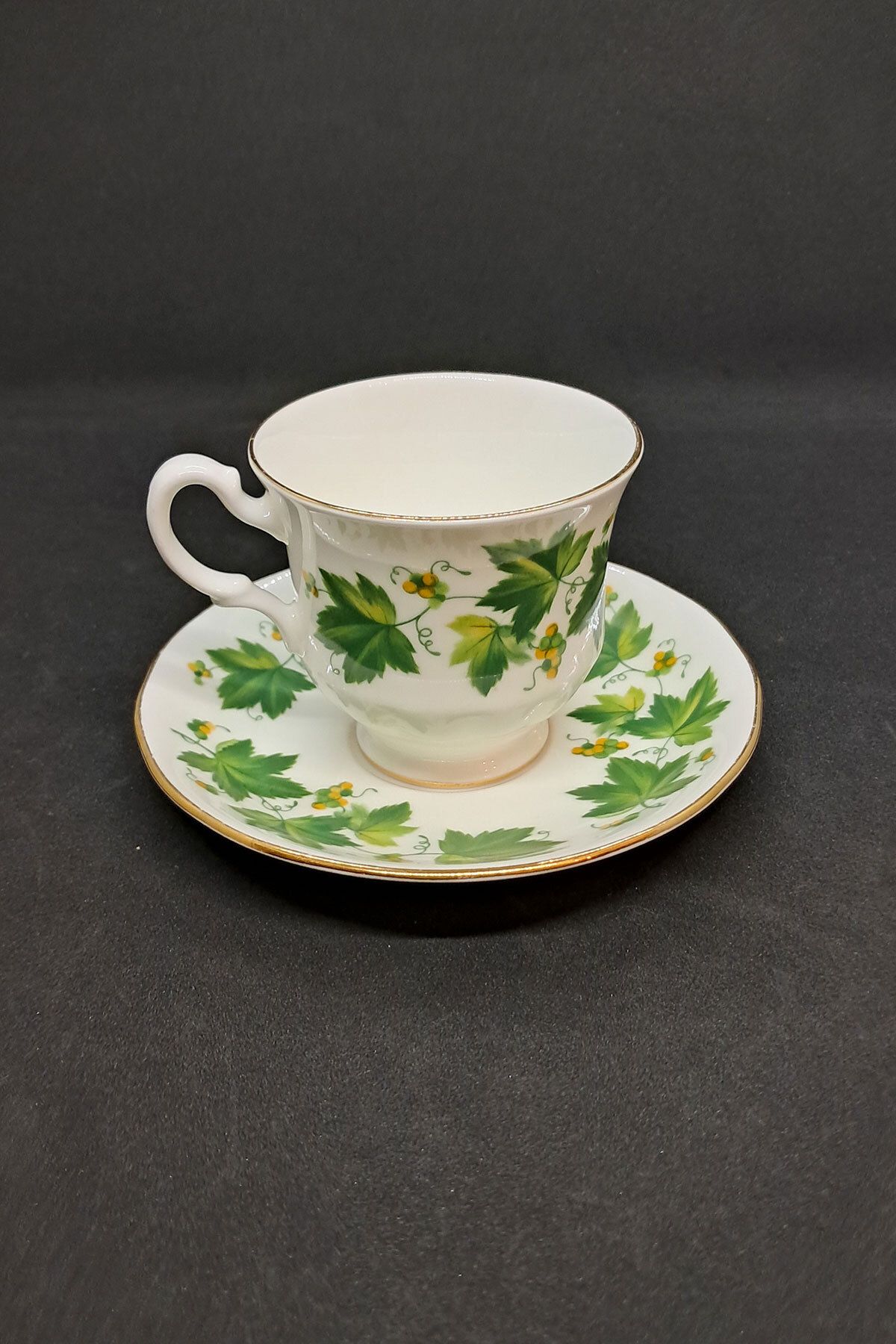 QUEEN ANNE-Bone China F974 - 180 ml Coffee Cup with 2 1