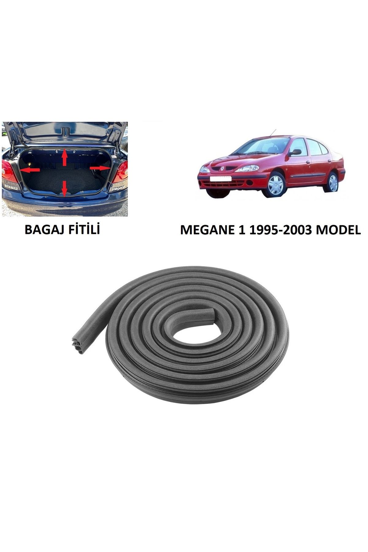 ETA RENAULT MEGANE 1 BAGAJ FİTİLİ 1995-2003 MODEL UYUMLU BAGAJ LASTİĞİ eta080b