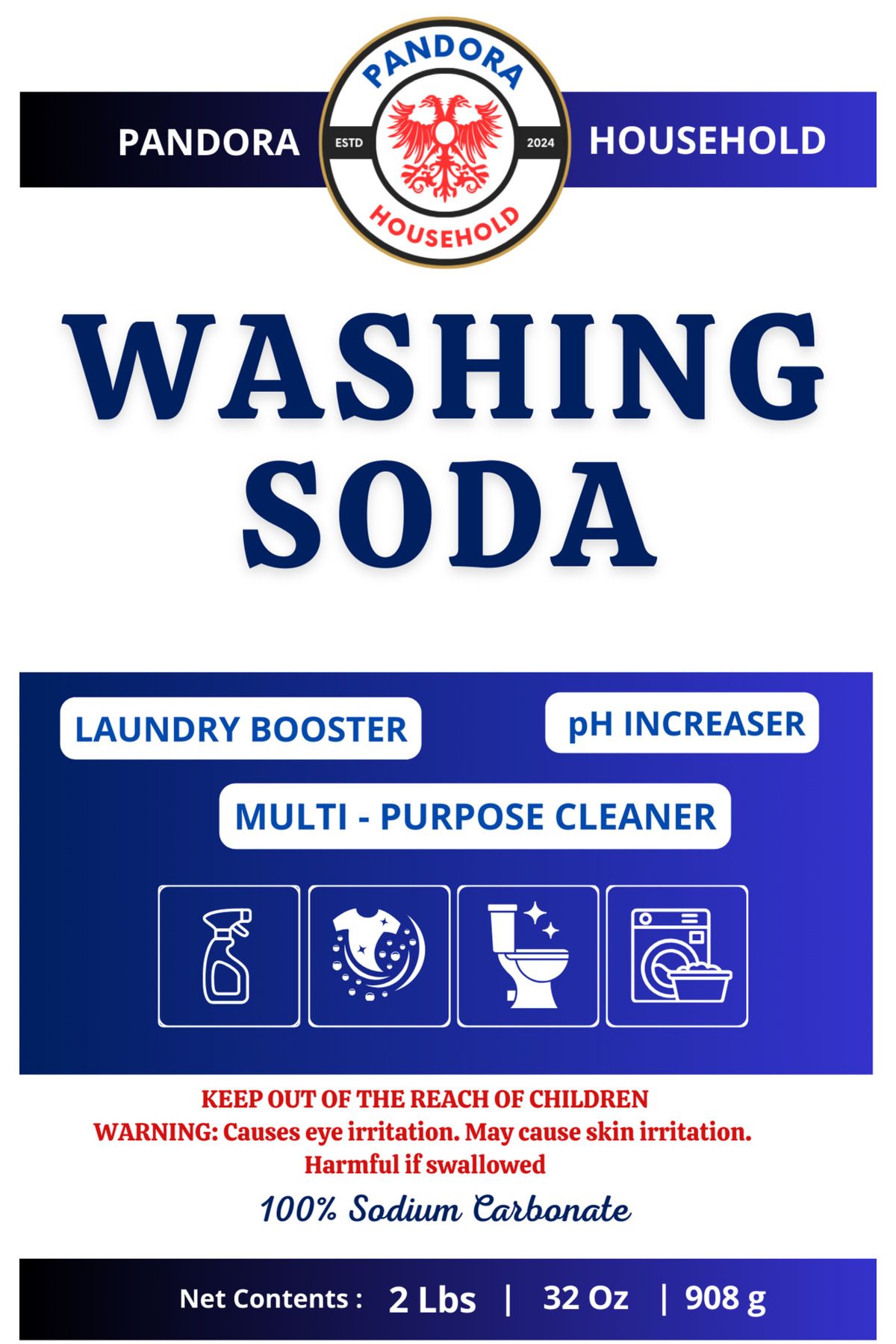 Şişecam Washing Soda Çamaşır Sodası, 908g, 2lb