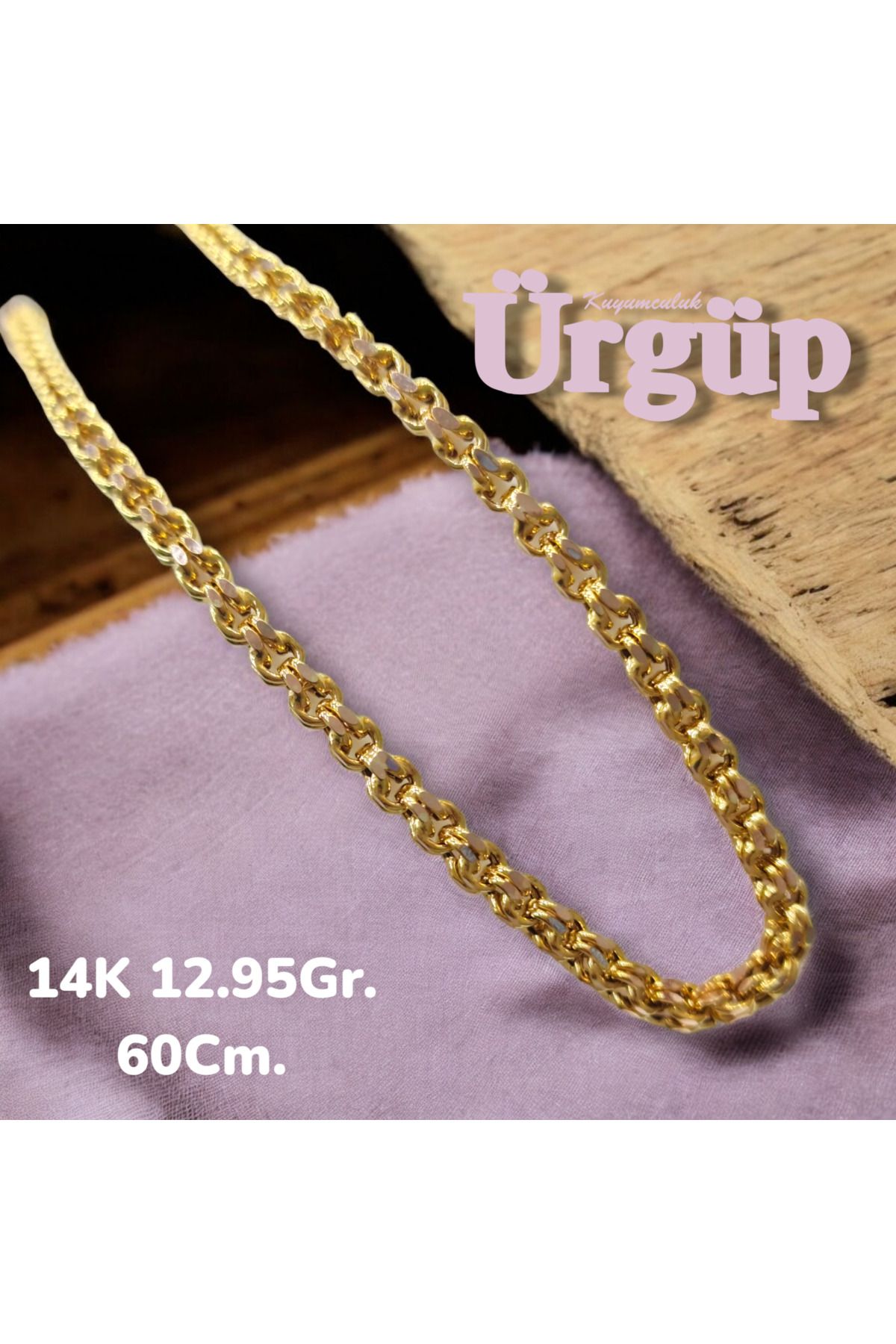 ÜRGÜP TAKI 14ayar 12.15 gram Altın Güverse Zincir