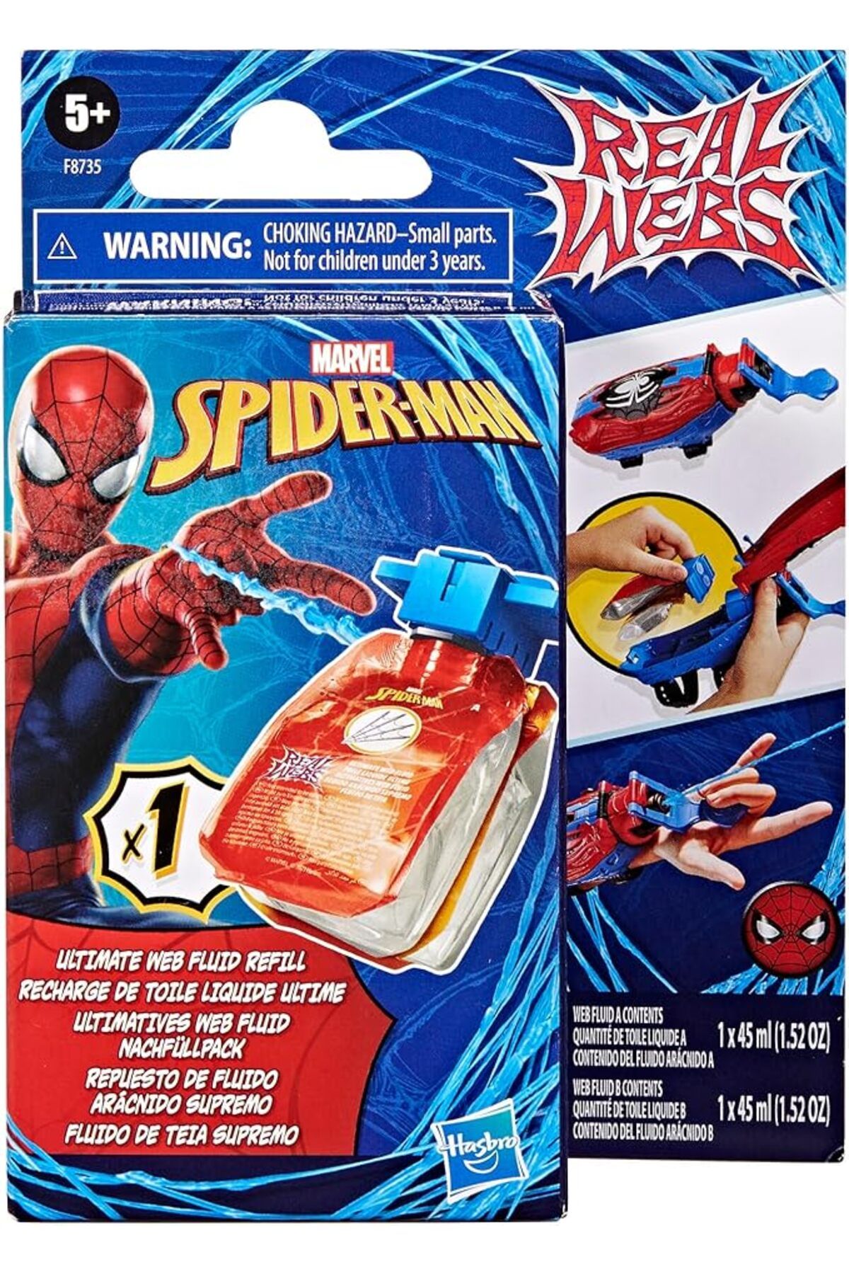 Orqinel-Spider-Man Network and Water Launcher Spare Pack, Toy 1