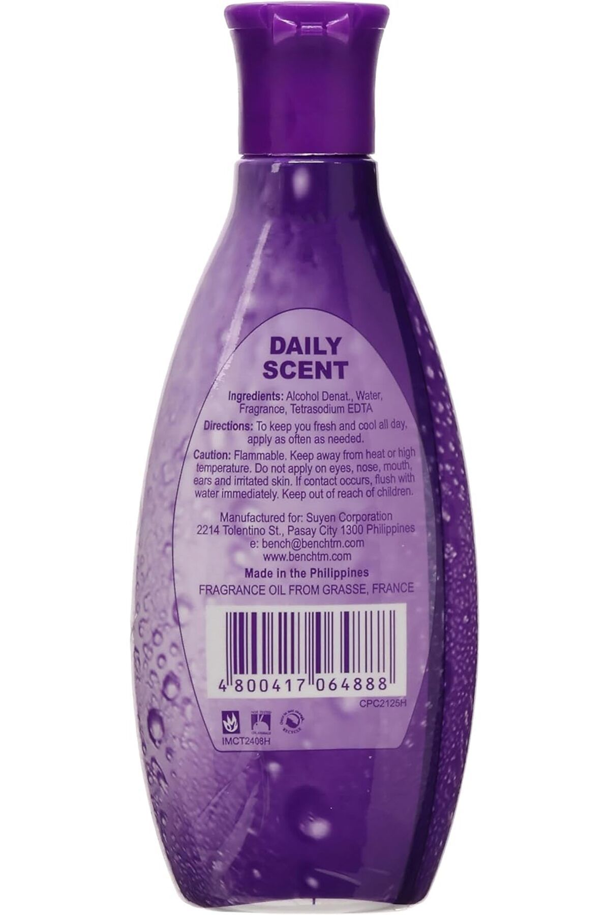 BENCH-Daily Scent Bubble Pop Cologne for Everyday Use - 125ml 2