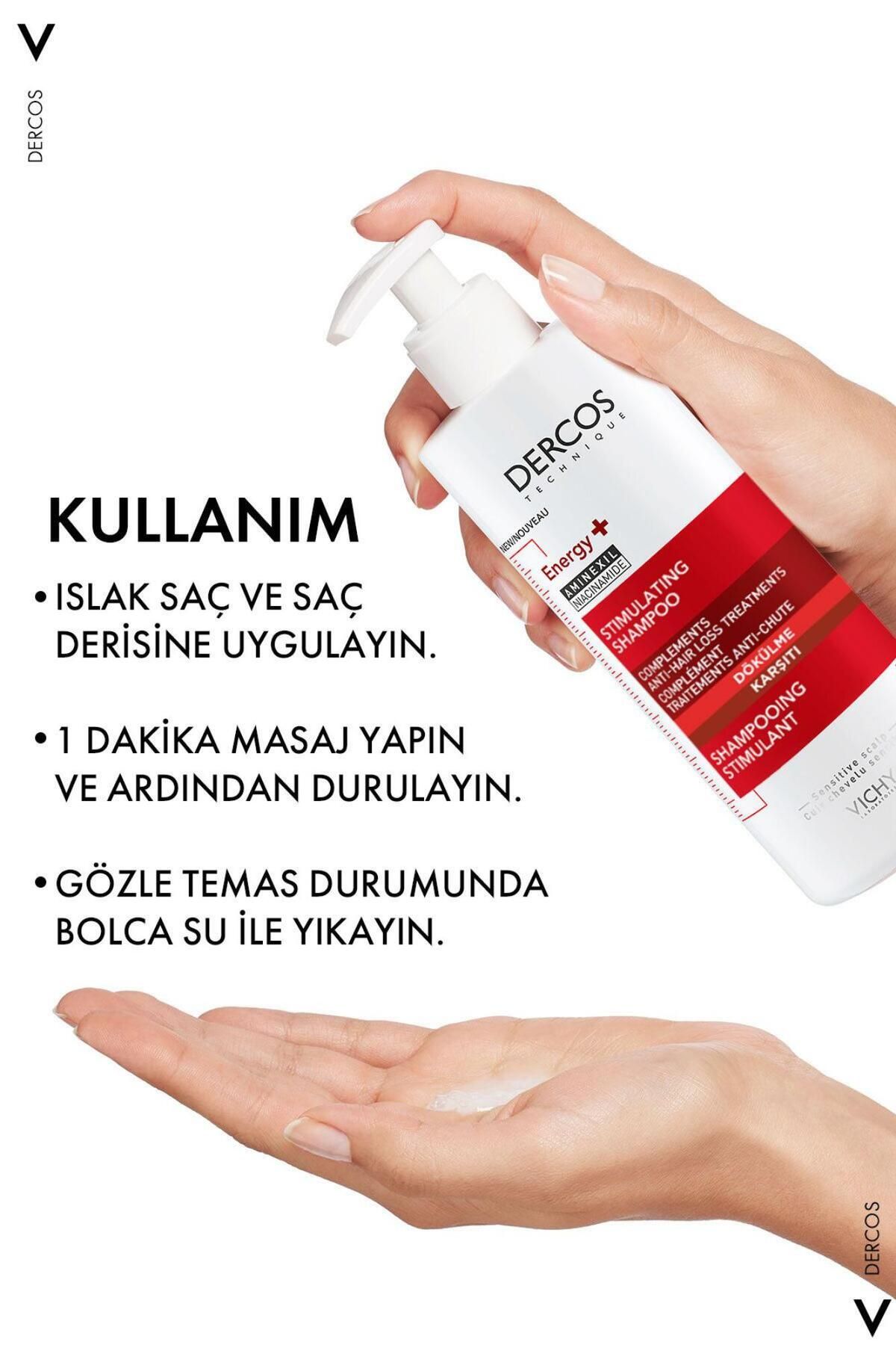 Vichy-Dercos Hair Care Set - 400 Mlx2 Anti-Shedding Shampoo, All Hair Types 4