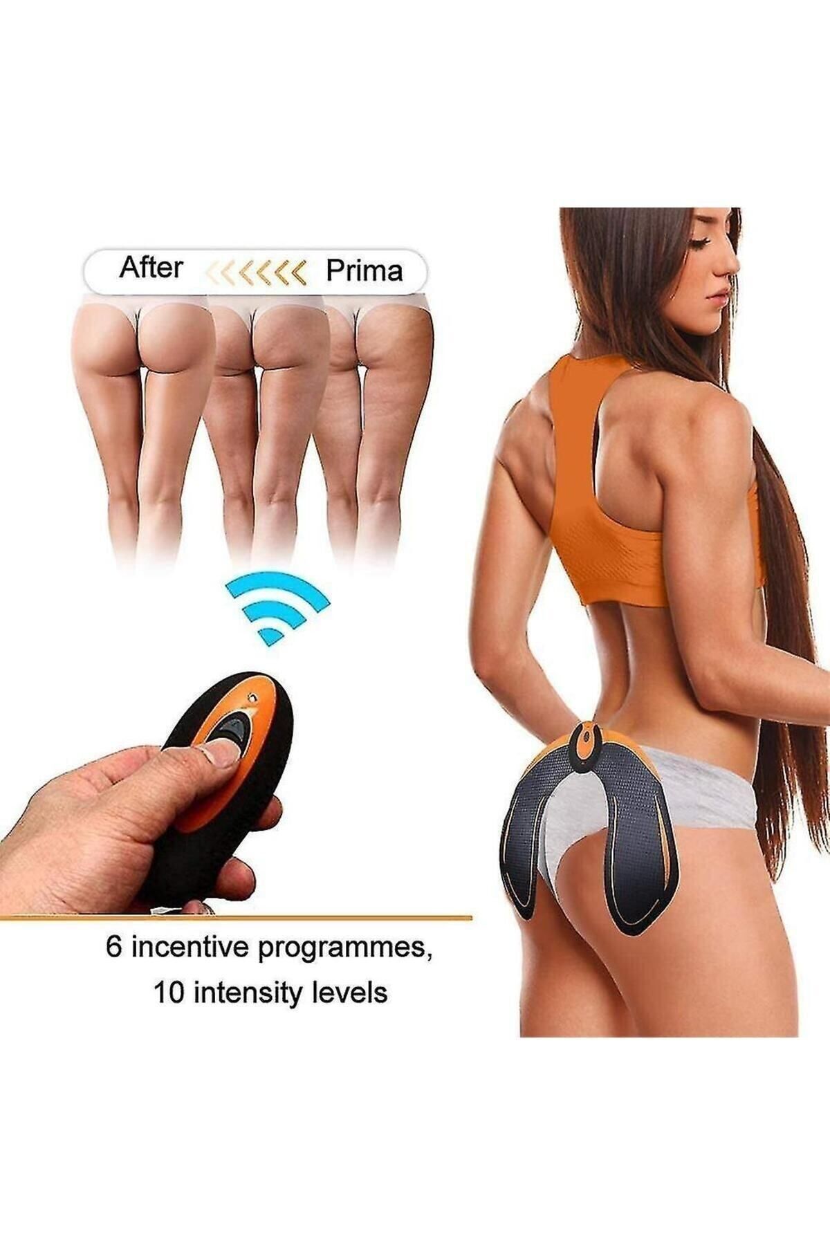 AboutThePerfect Kalça şekillendirme ve güçlendirme masaj aleti, 6 modlu rahatlık ve konfor sağlar