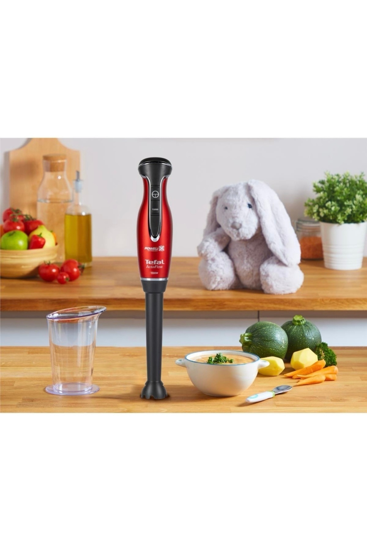 TEFAL Cam Hazneli Powelix Activflow Baby Food Pro 1500 W Blender, Olağanüstü fotoğrafı 5 (önizleme)