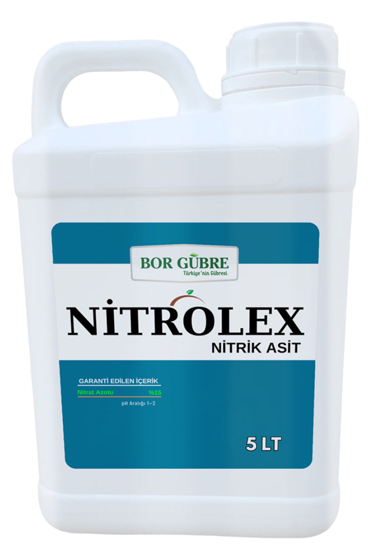 GÜBRE Nitrolex -5lt Sıvı Nitrat Azot Çözeltisi-nitrik Asit Formundadır.