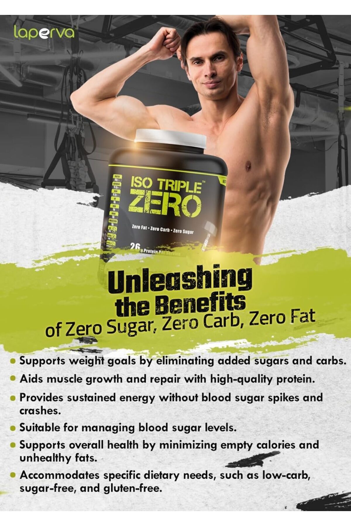 Laperva-Iso Triple Zero Next Generation, Belgian Chocolate, Isolated Whey Protein - 5 Lb 3