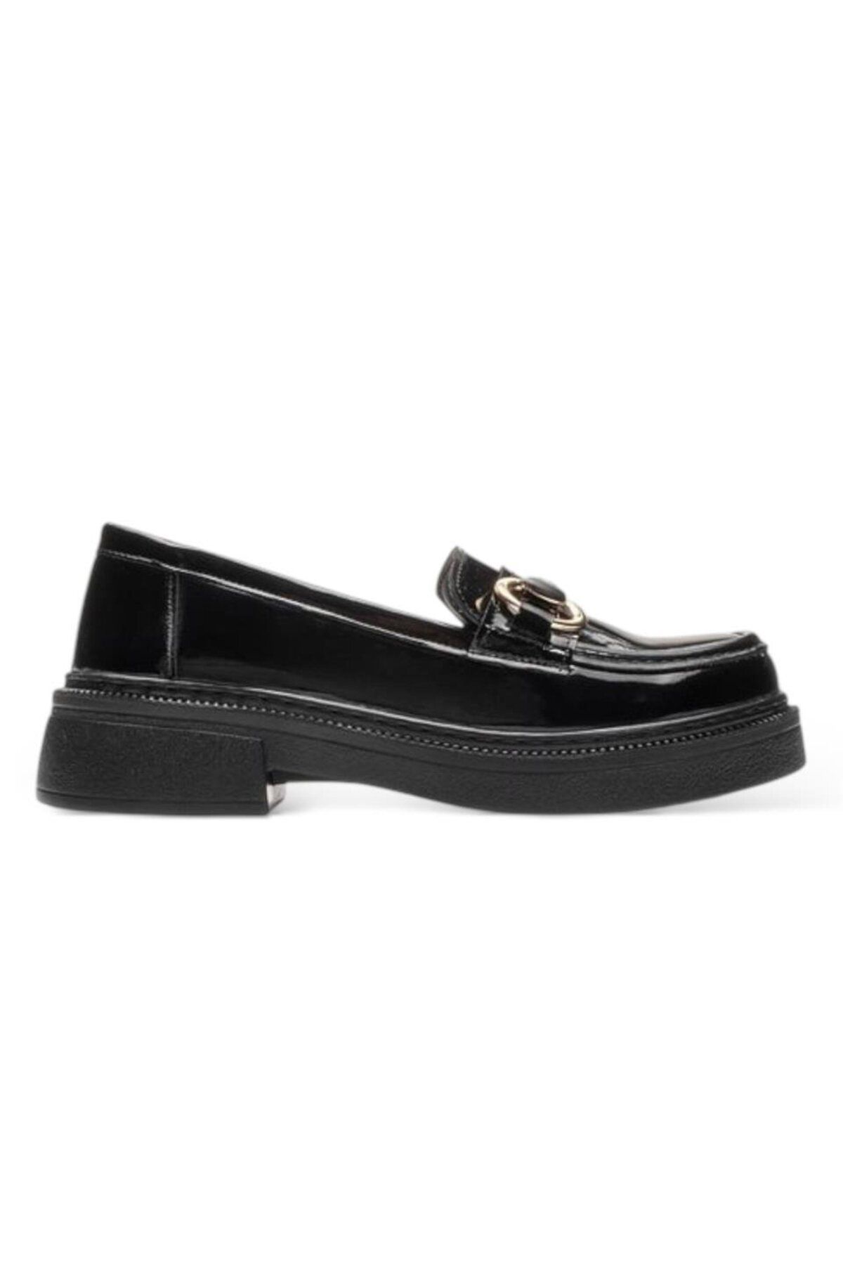 Liger-Women's Buckle High Sole Casual Shoes Black - Black 2