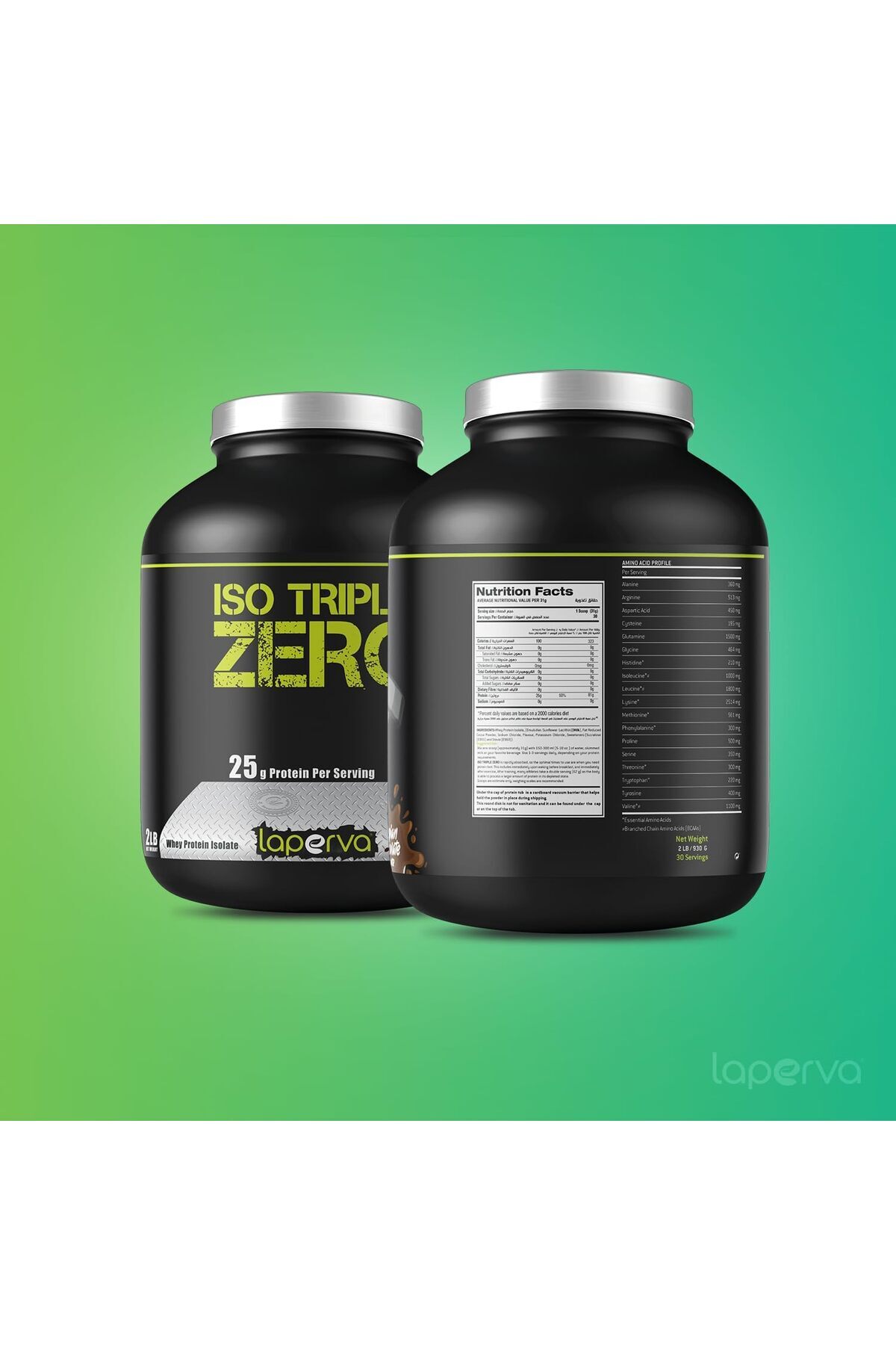 Laperva-Iso Triple Zero Next Generation Whey Protein, Belgian Chocolate, 2 LB 3